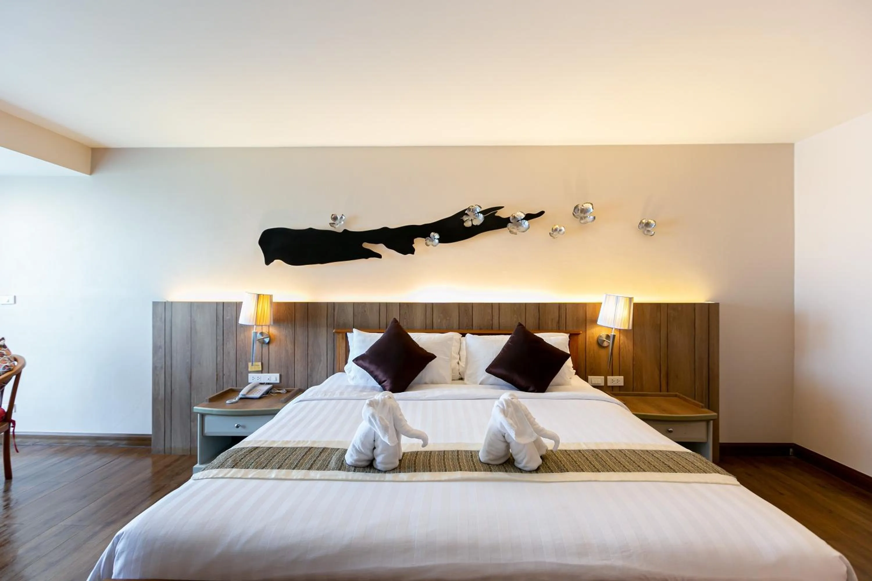 Bed in Grand Ratchapruek Hotel