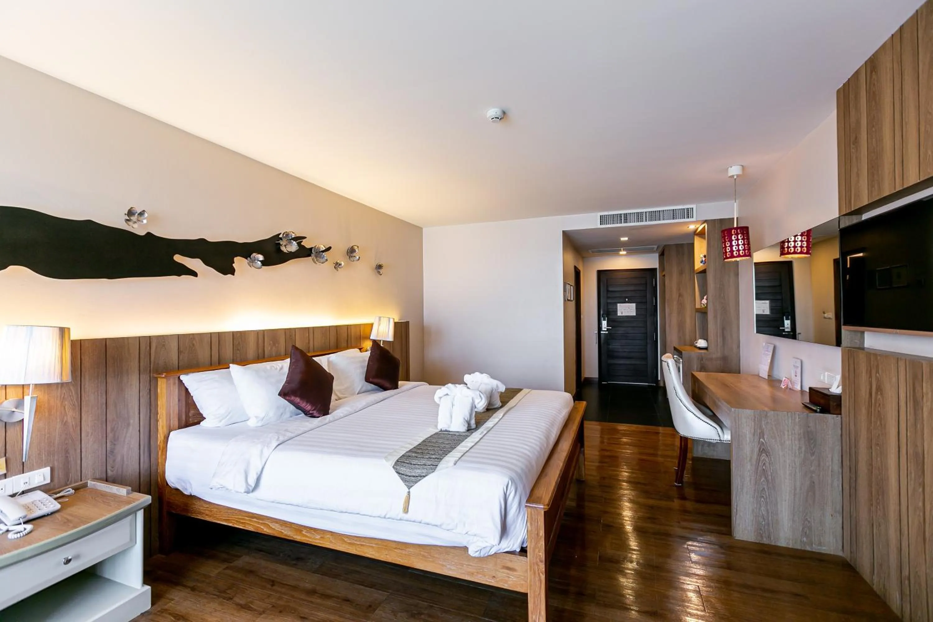 Bed in Grand Ratchapruek Hotel