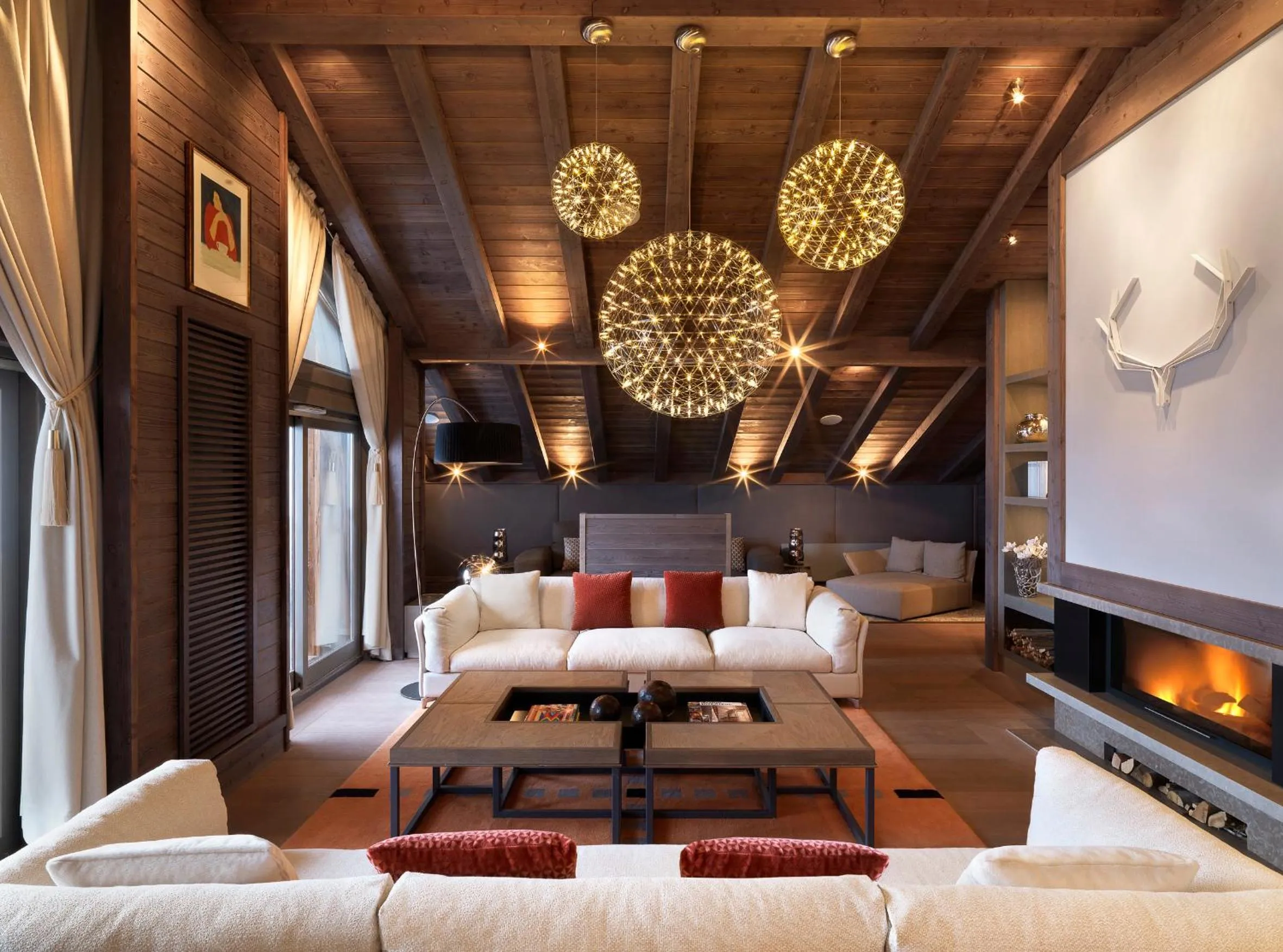 Living room in Six Senses Residences & Spa Courchevel