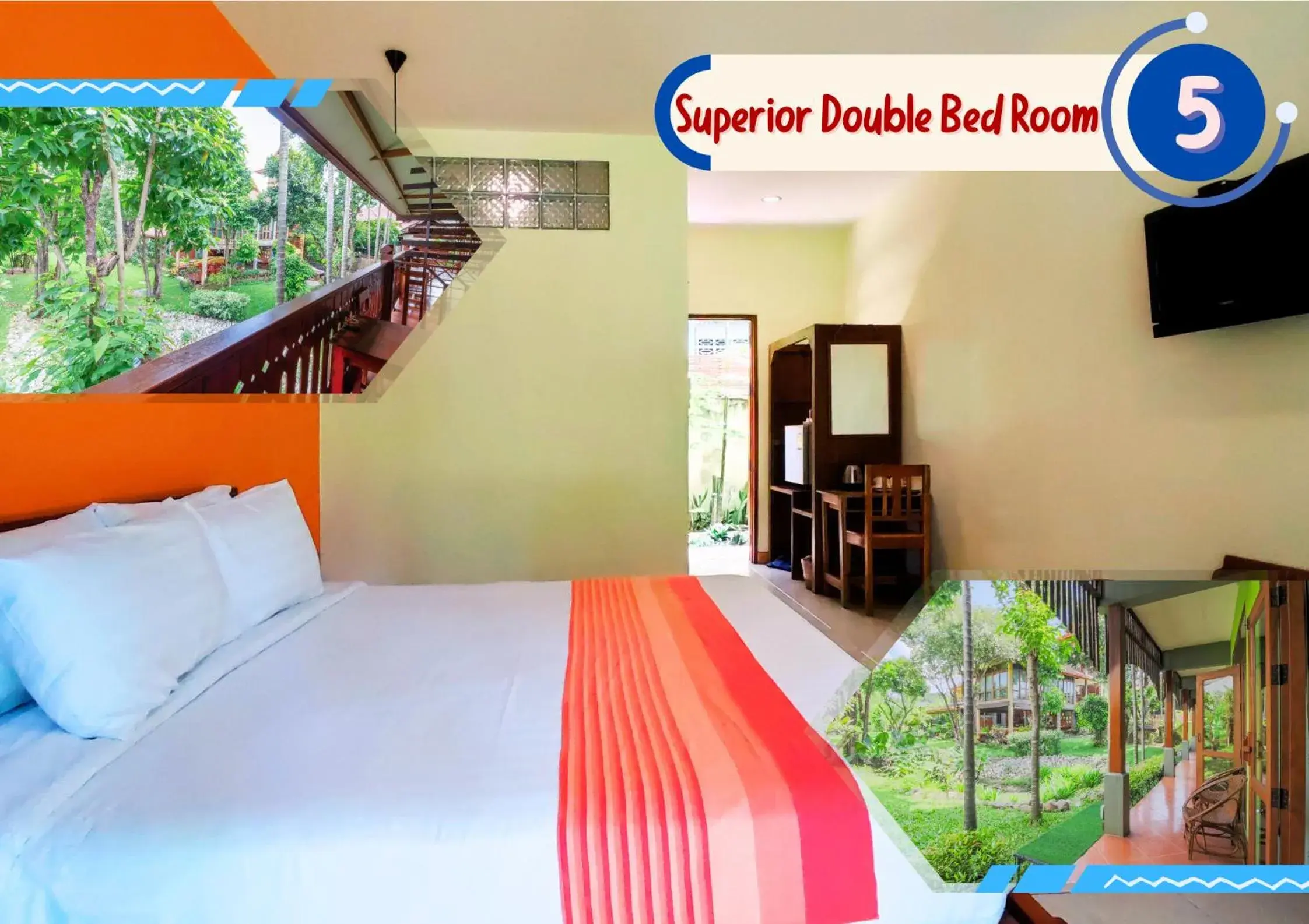 Bed in AuangKham Resort Bed in AuangKham Resort