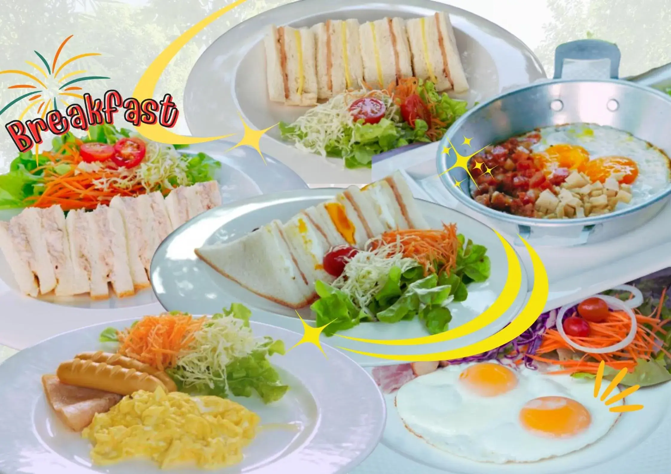 Breakfast in AuangKham Resort Breakfast in AuangKham Resort