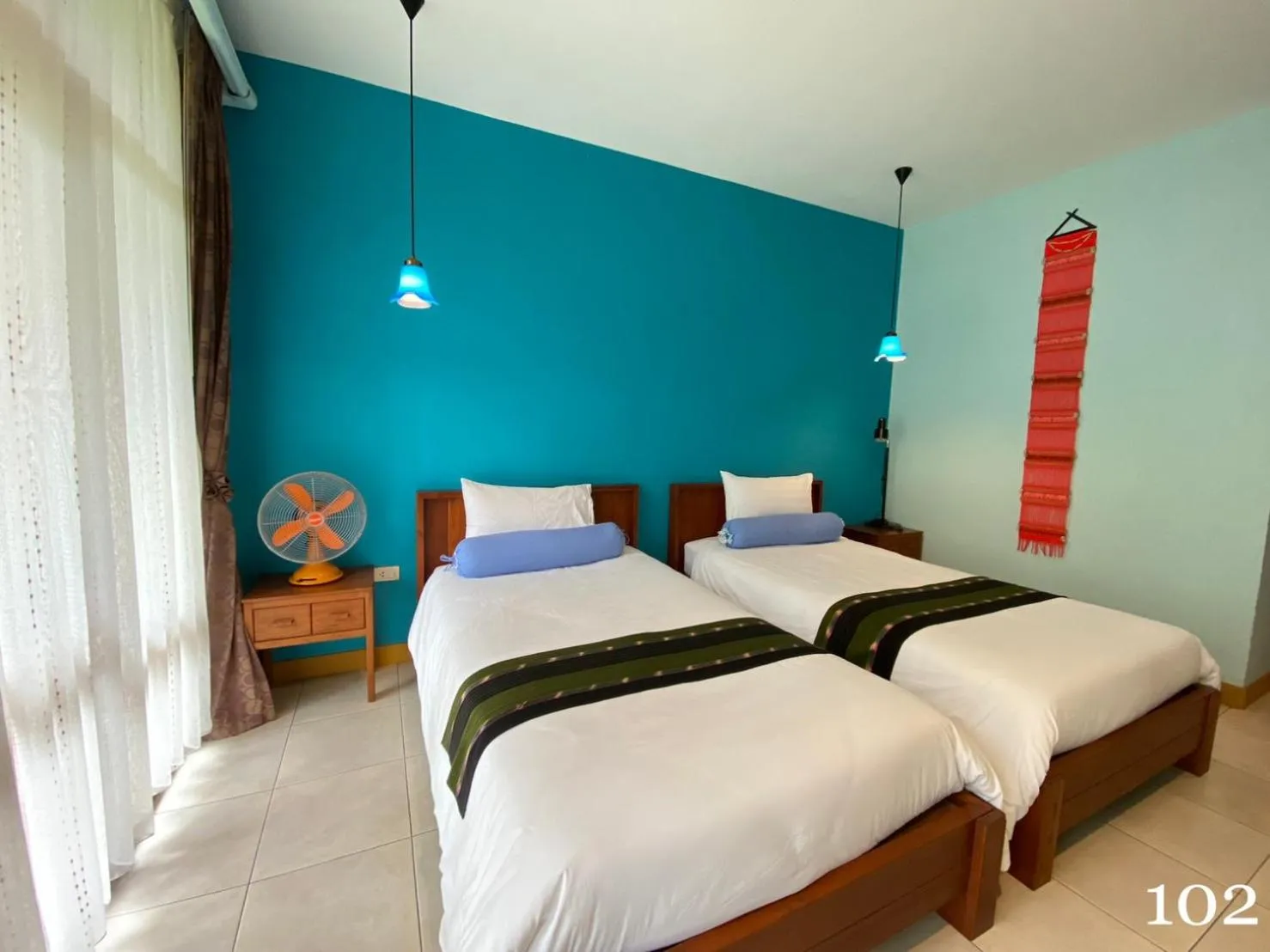 Bed in AuangKham Resort