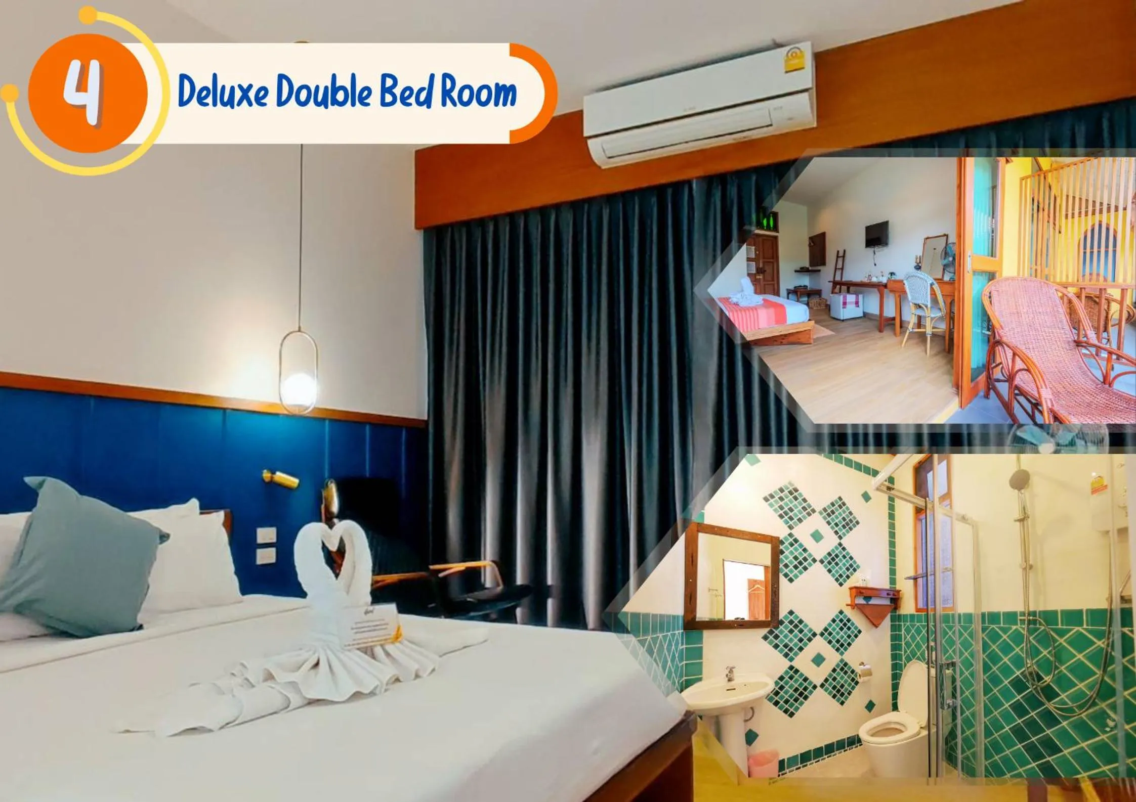 Bed in AuangKham Resort