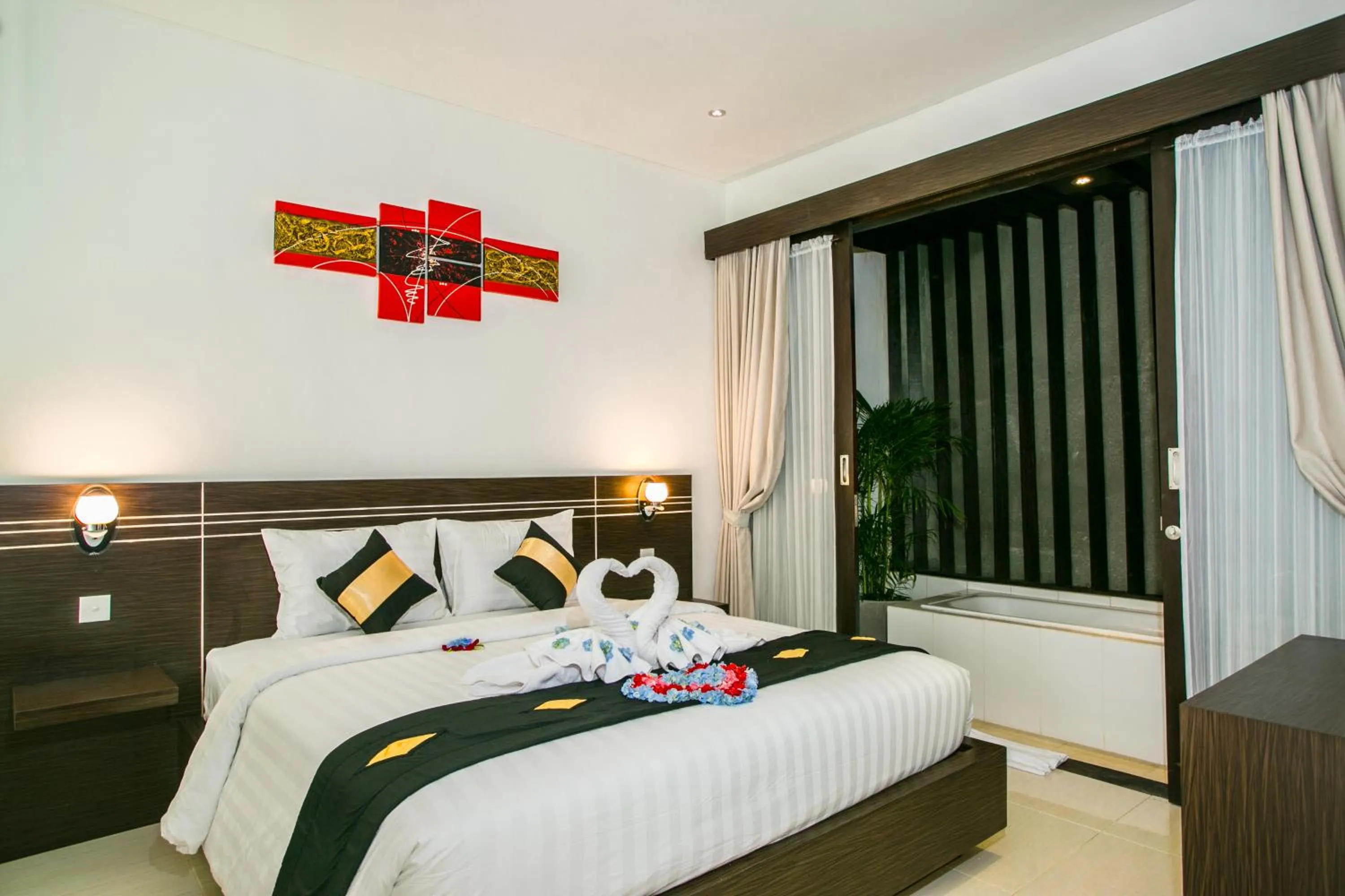 Living room, Bed in The Diana Suite