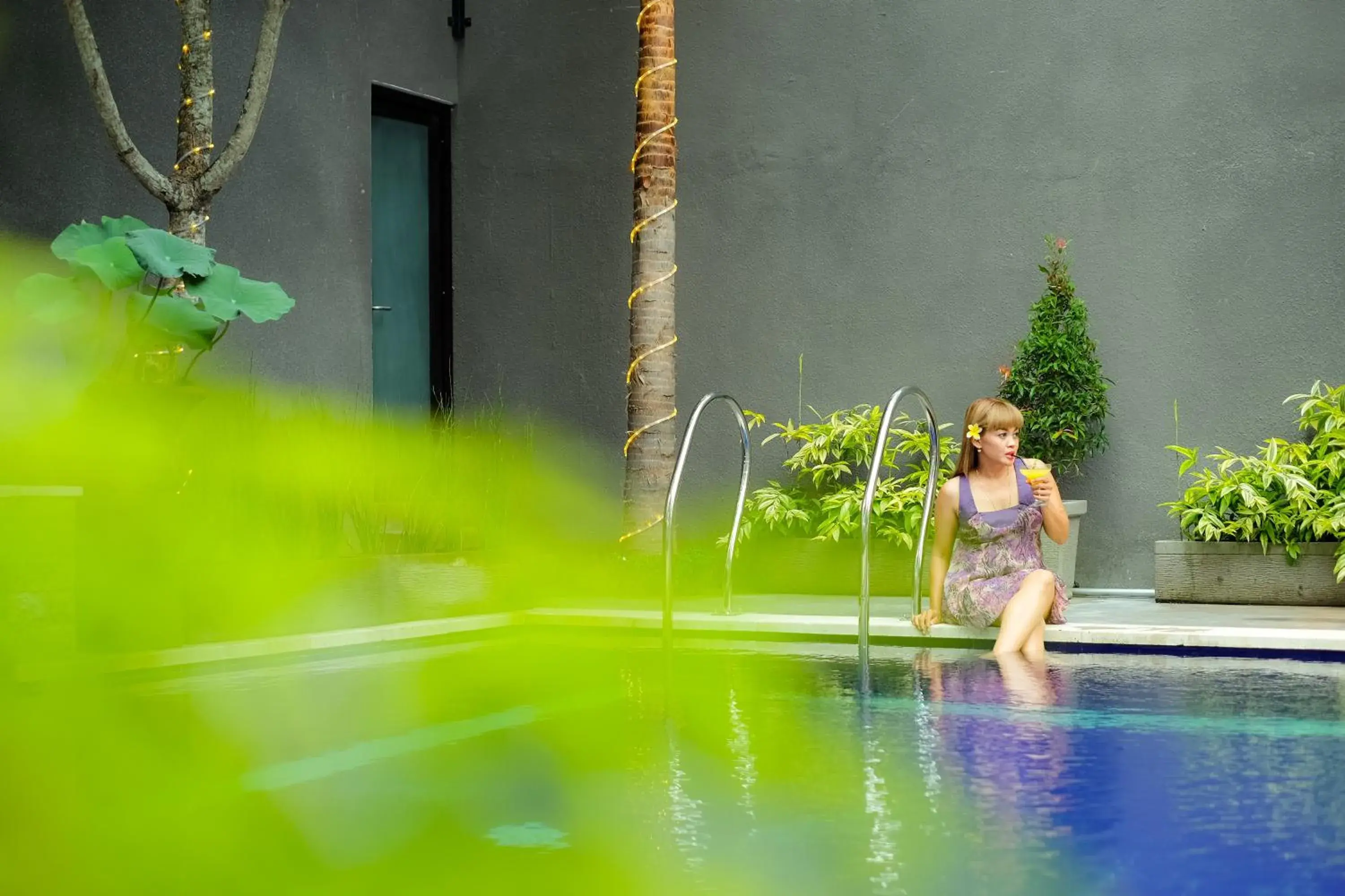 Pool view in The Diana Suite Pool view in The Diana Suite