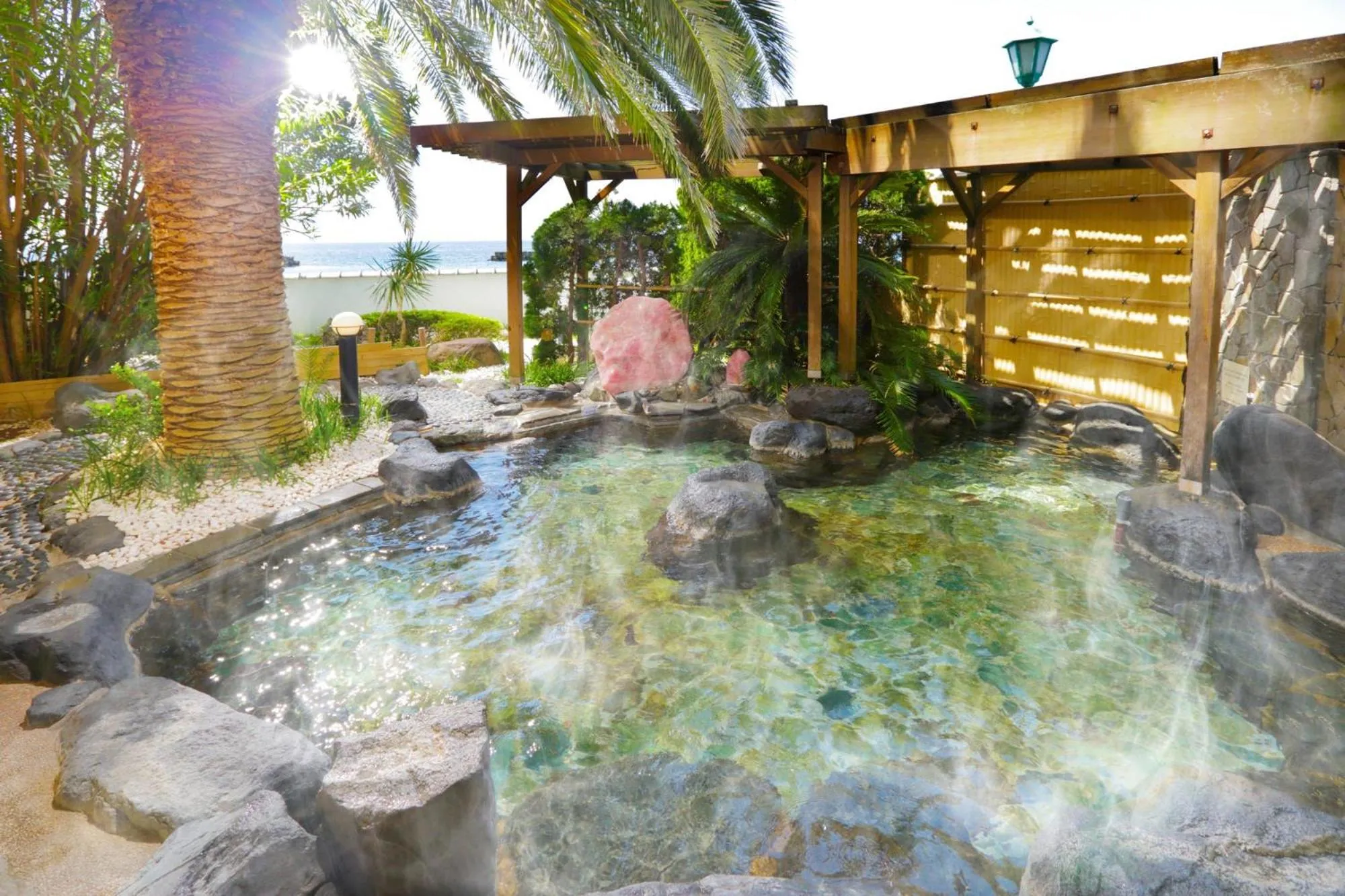 Hot Spring Bath in Ooedo Onsen Monogatari Toi Marine Hotel