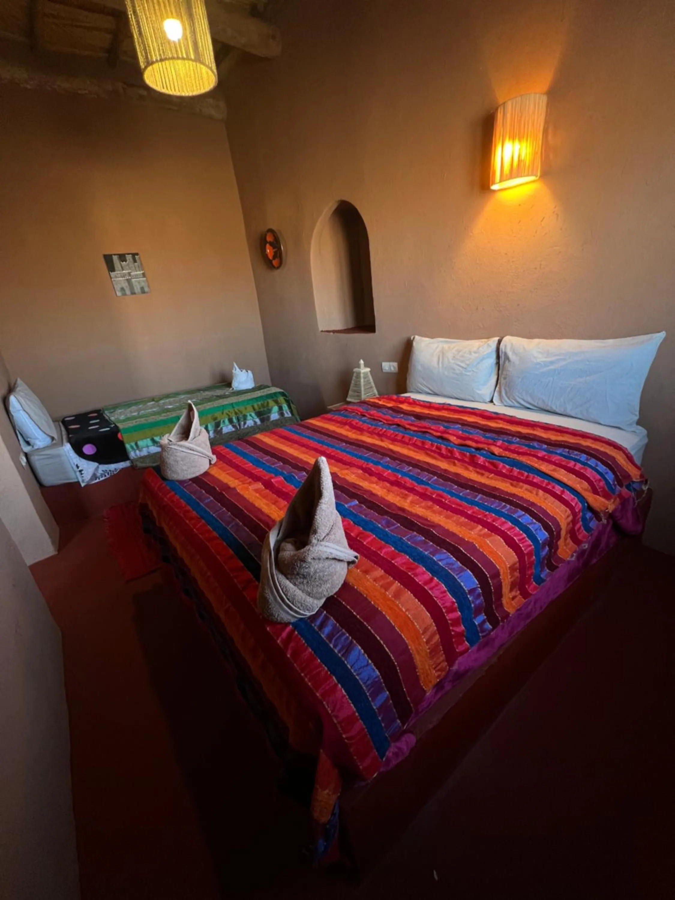 Bed in Auberge Ksar Ait Ben Haddou