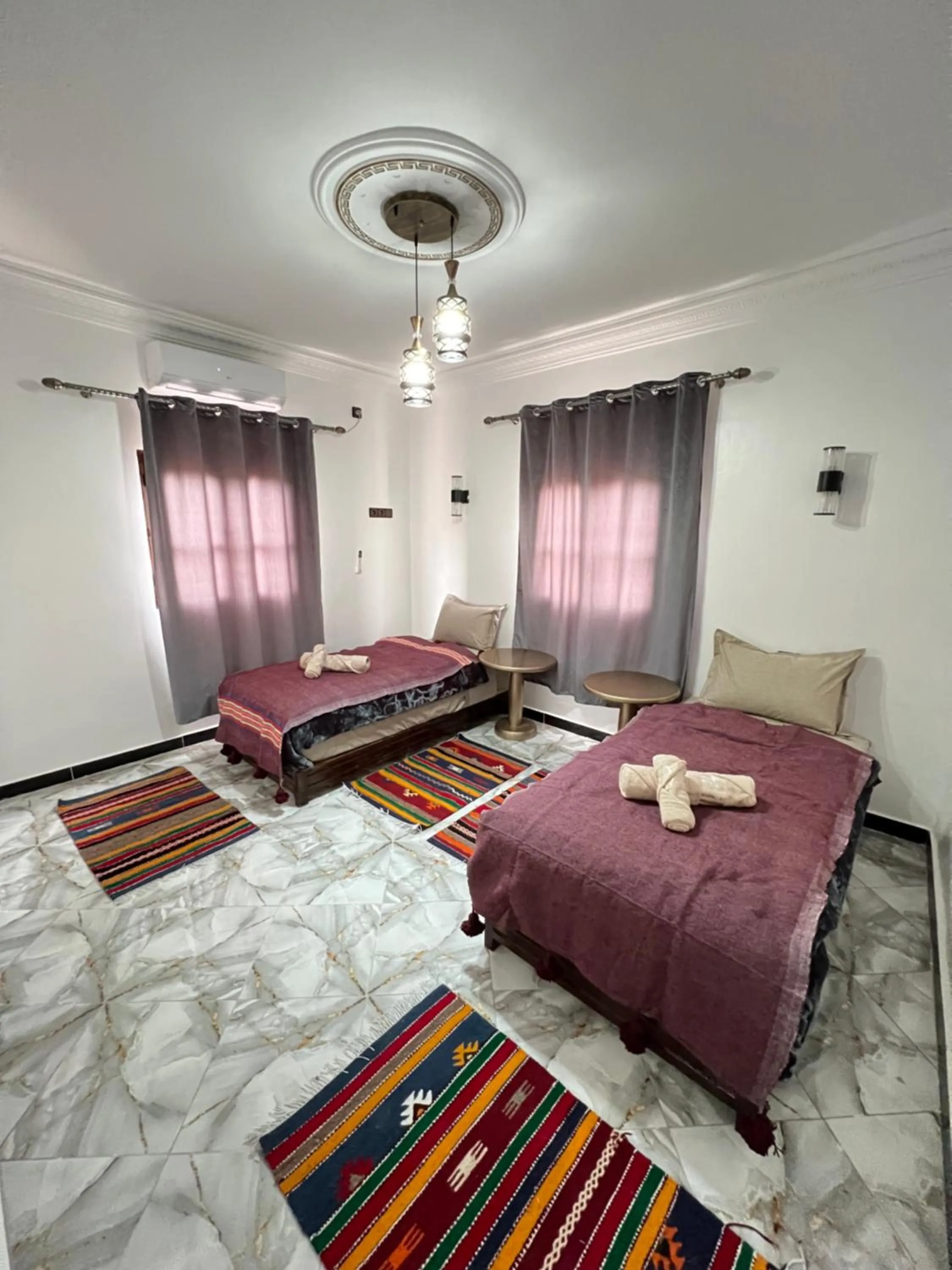 Bed in Auberge Ksar Ait Ben Haddou