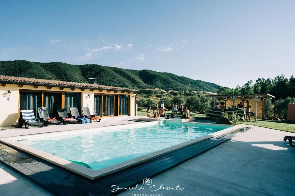 Pool view in B&B Pan di Zucchero