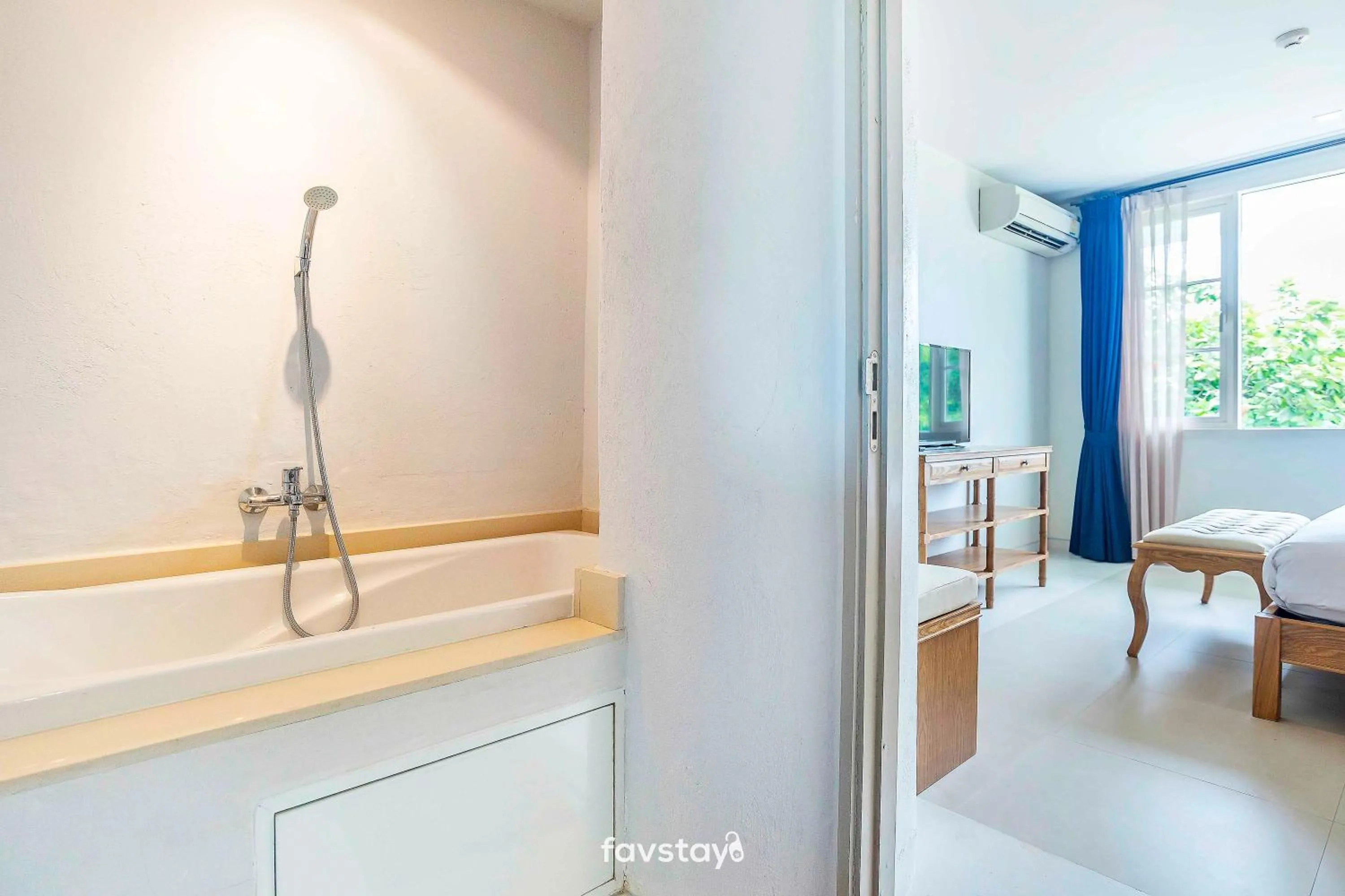 Bathroom in Chelona Hua Hin by Favstay