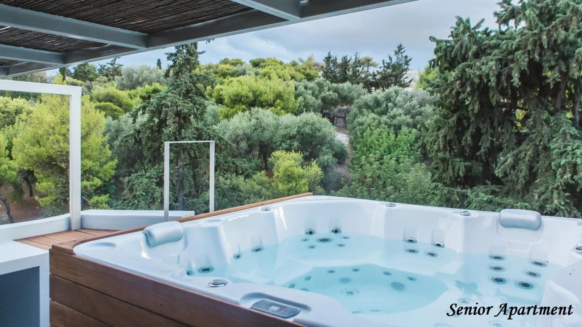 Hot Tub in Acropolis Luxury Apartments