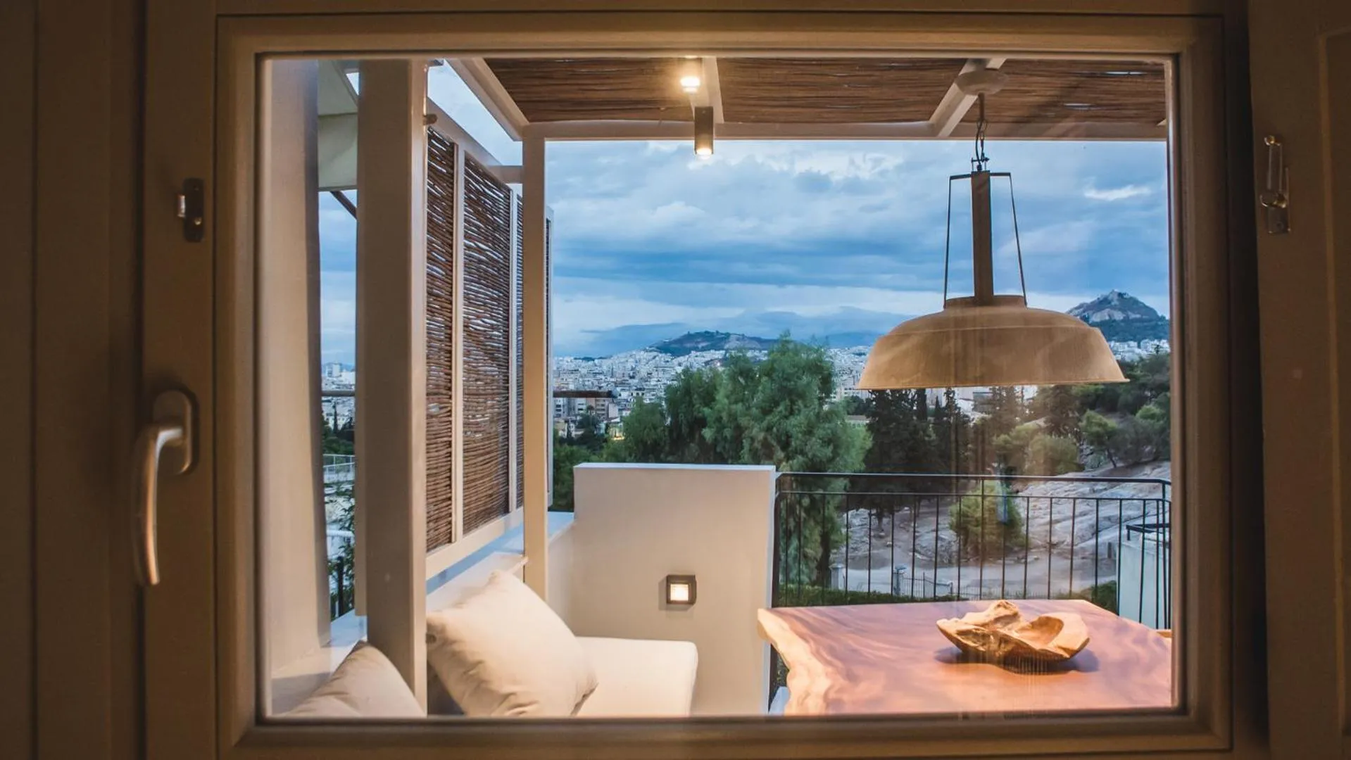 Sunset, Bed in Acropolis Luxury Apartments