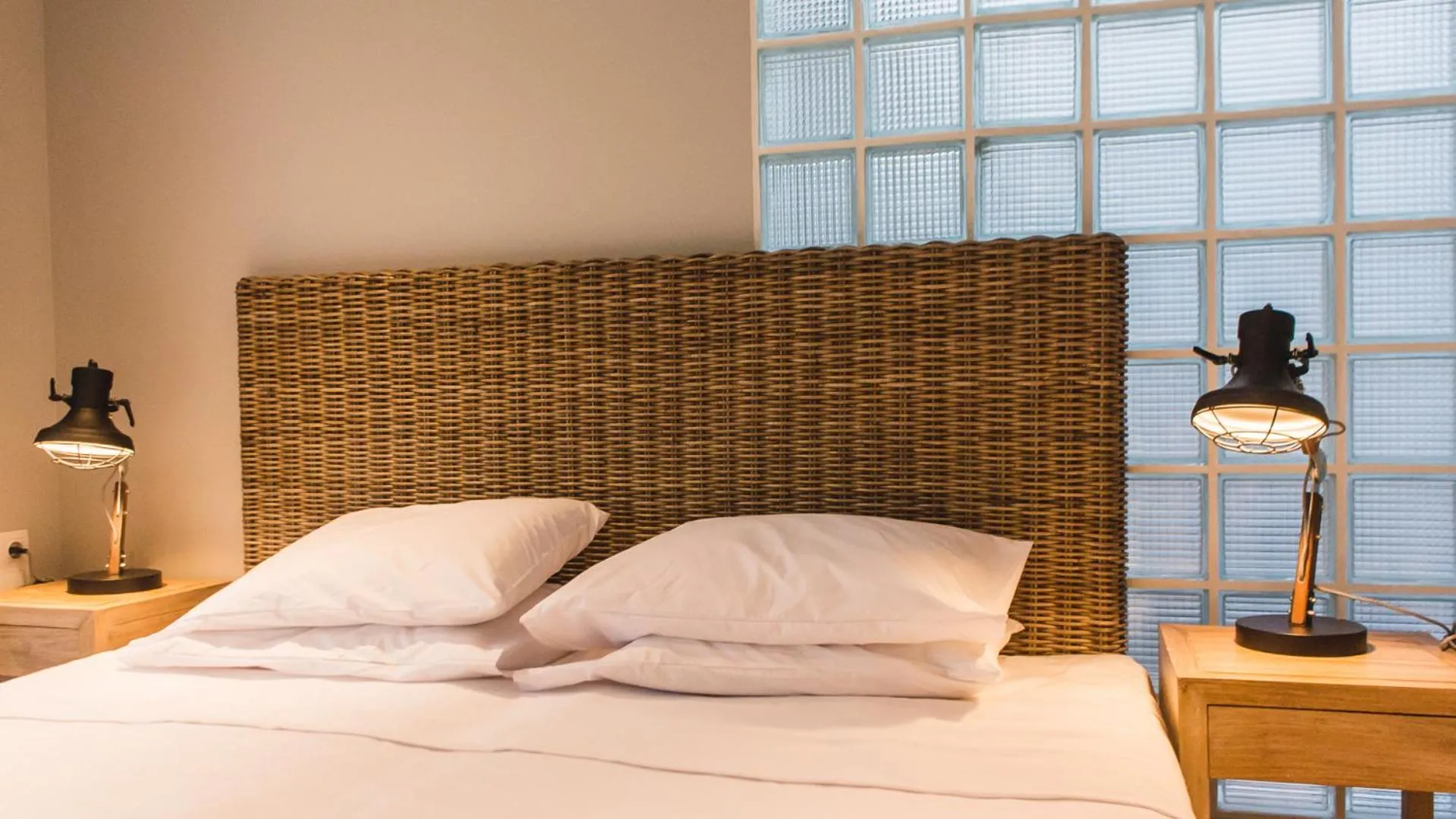 Decorative detail, Bed in Acropolis Luxury Apartments
