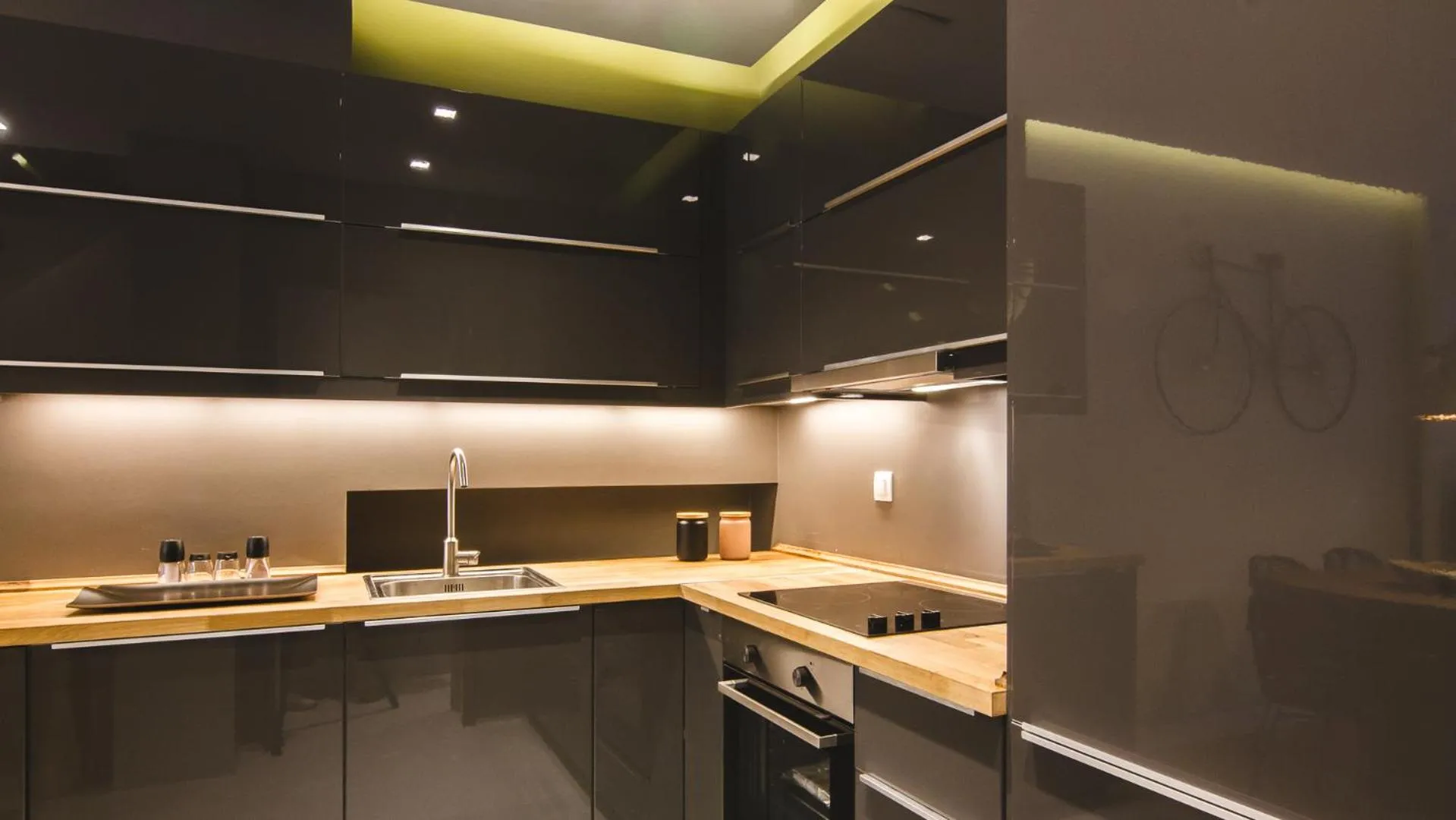 Kitchen or kitchenette in Acropolis Luxury Apartments