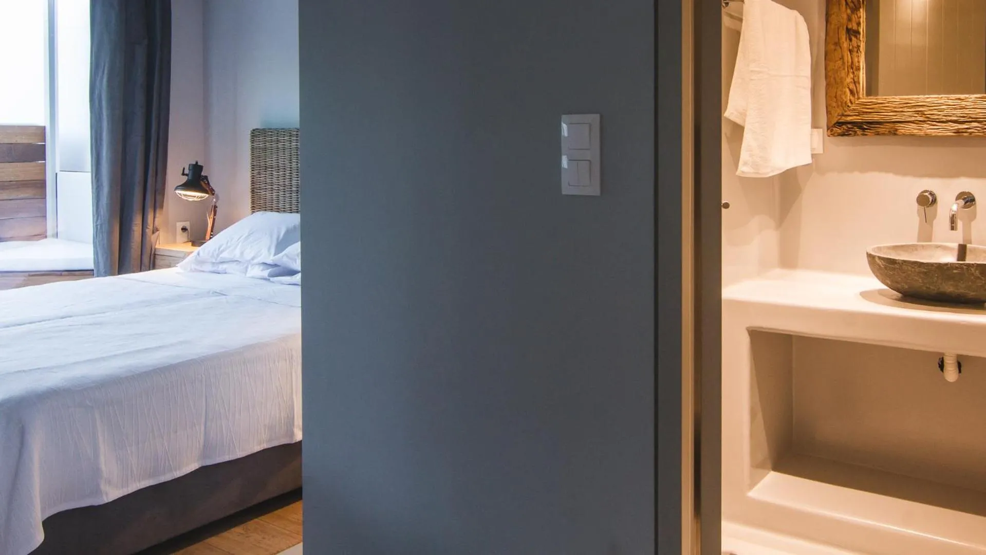 Bathroom, Bed in Acropolis Luxury Apartments