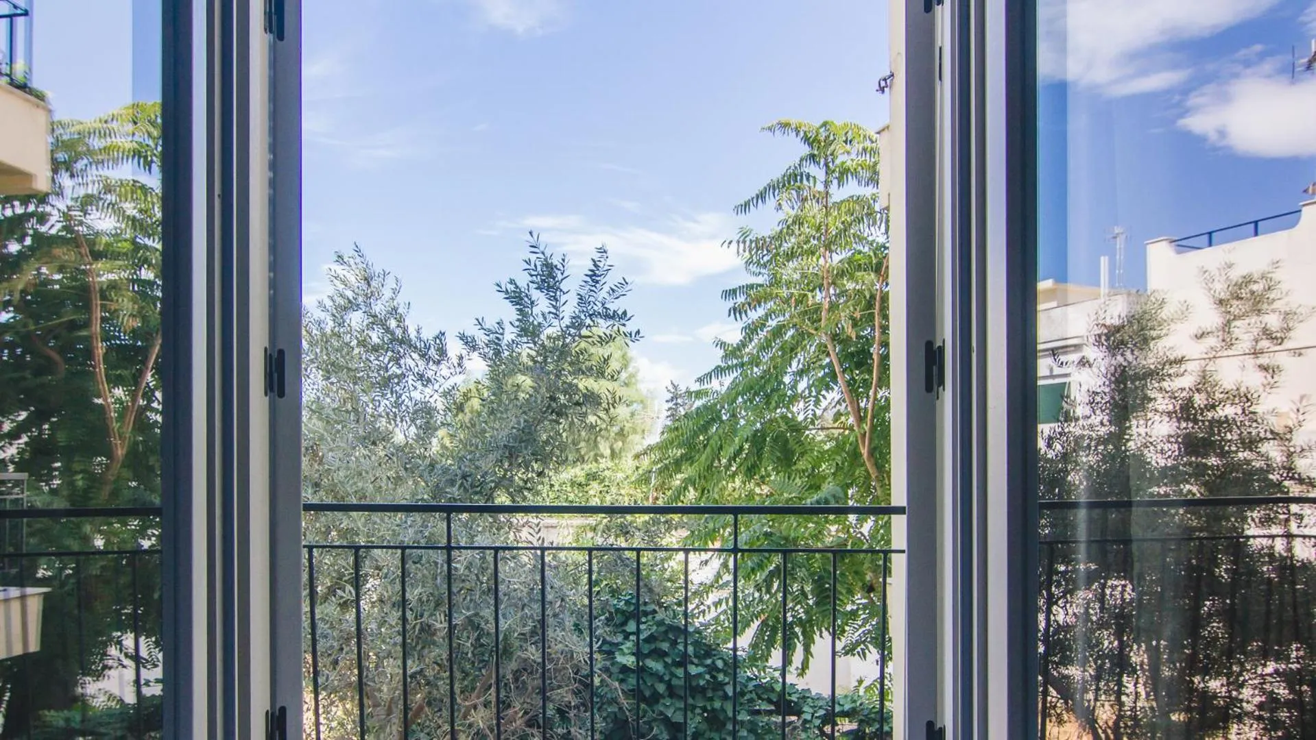 Garden view in Acropolis Luxury Apartments