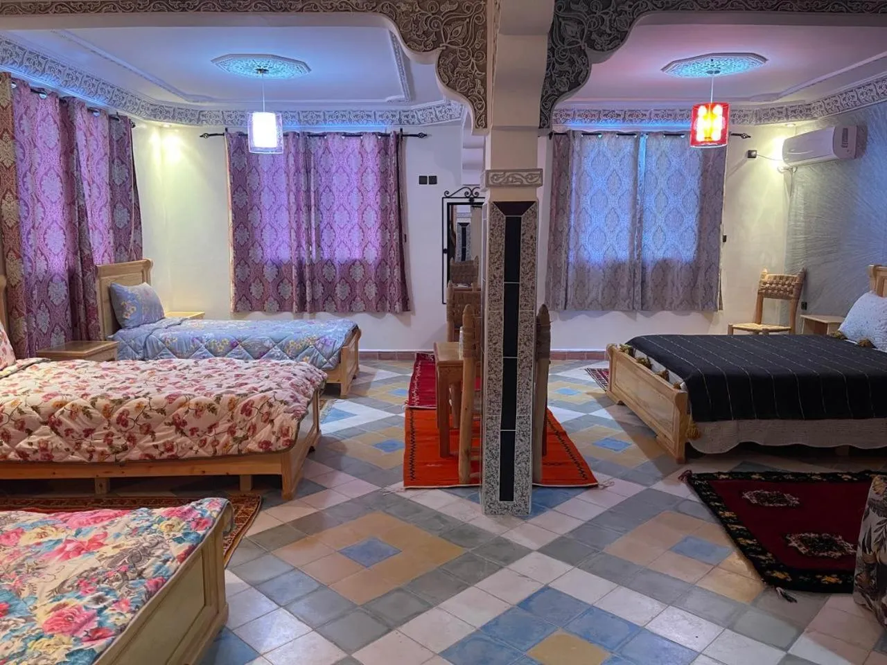 Bed in RIAD Camping ATLAS