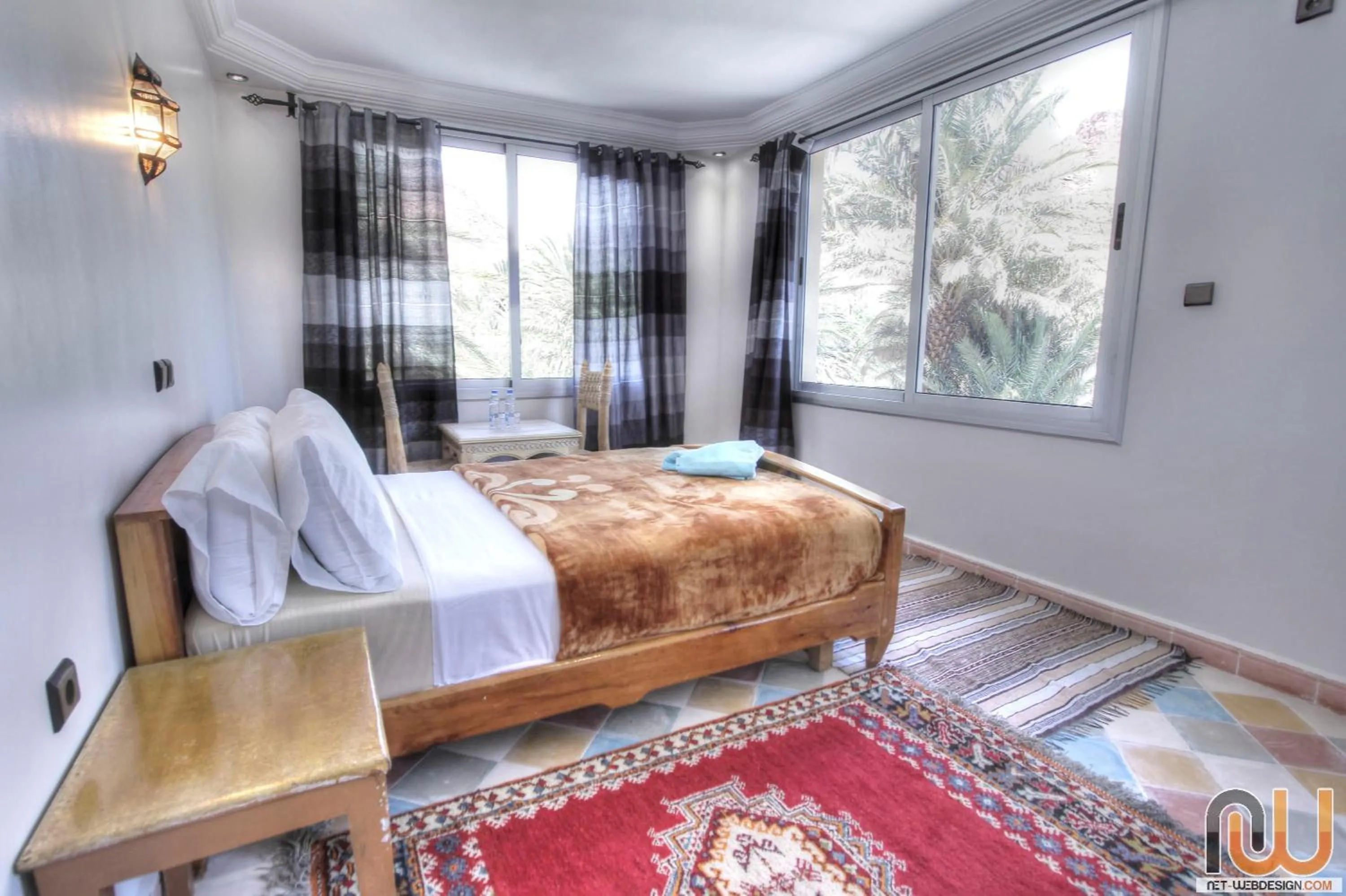 Day, Bed in RIAD Camping ATLAS