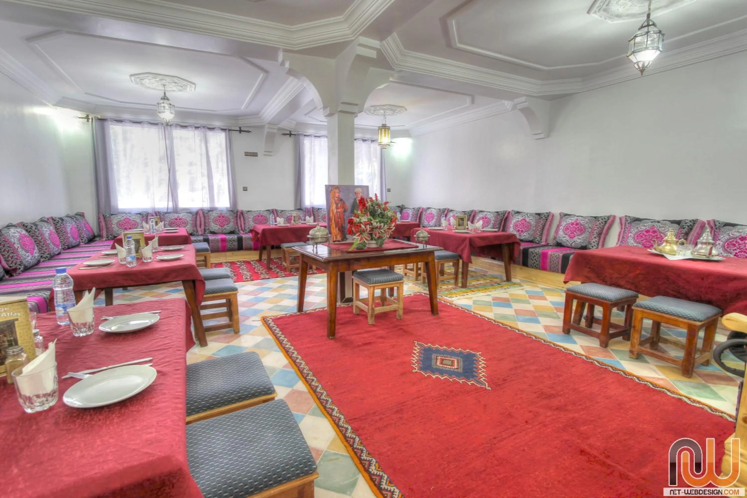 Living room in RIAD Camping ATLAS