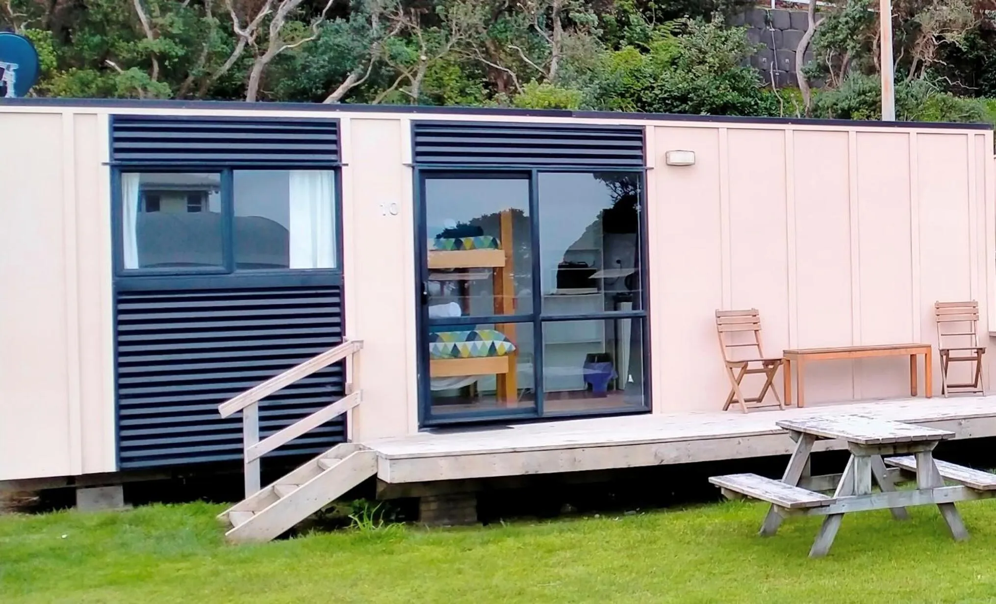 Property building in Opunake Beach Holiday Park