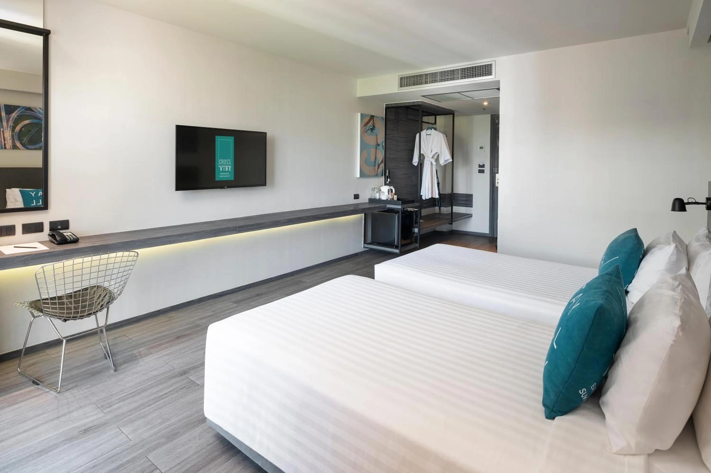 Bed in Cross Vibe Bangkok Sukhumvit