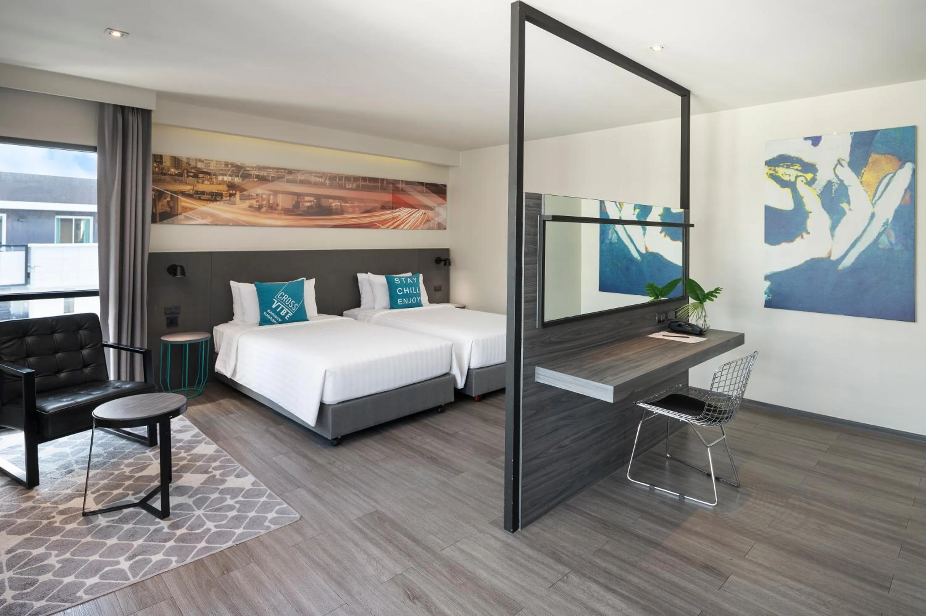 Bed in Cross Vibe Bangkok Sukhumvit