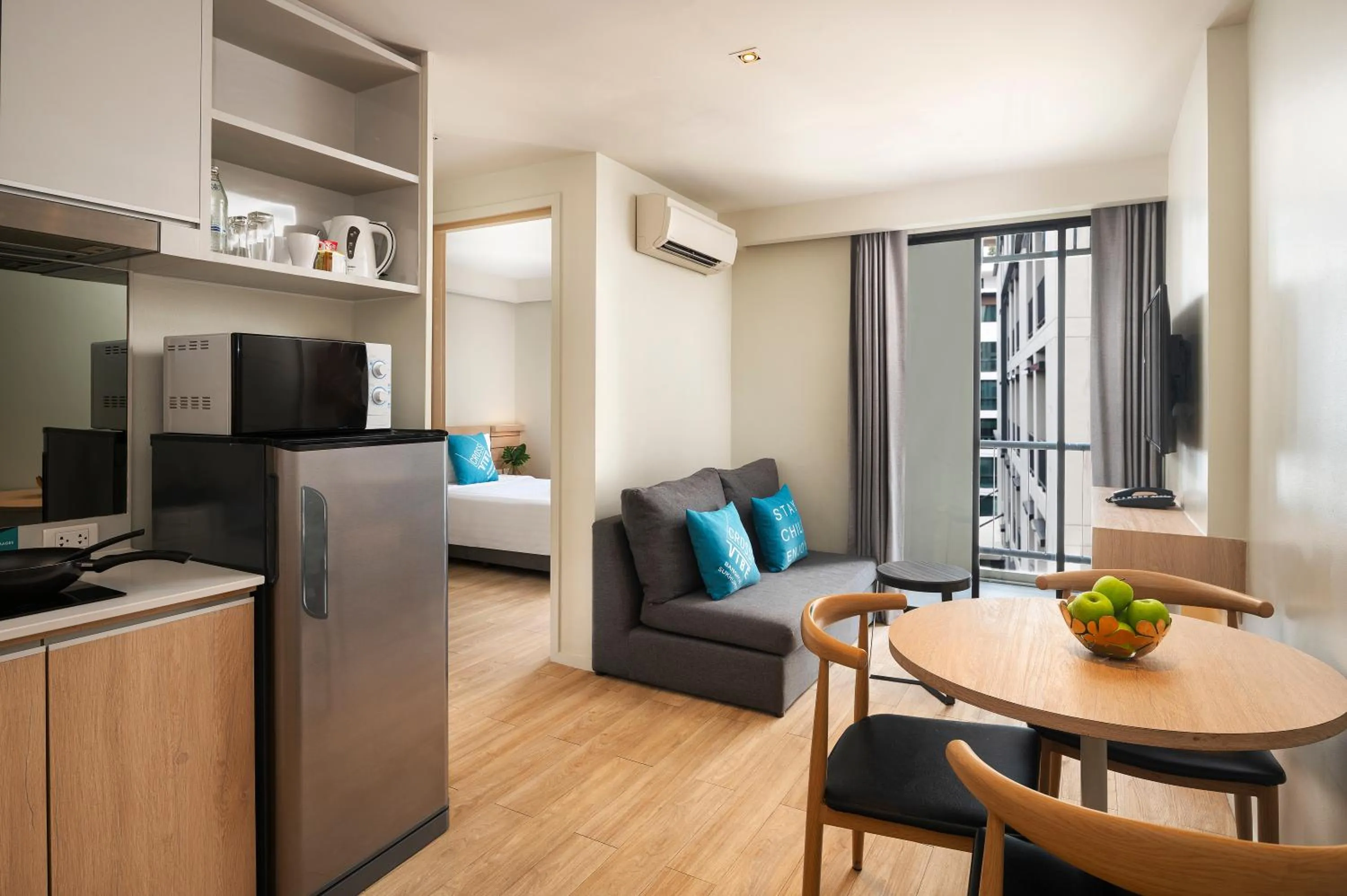 Living room in Cross Vibe Bangkok Sukhumvit