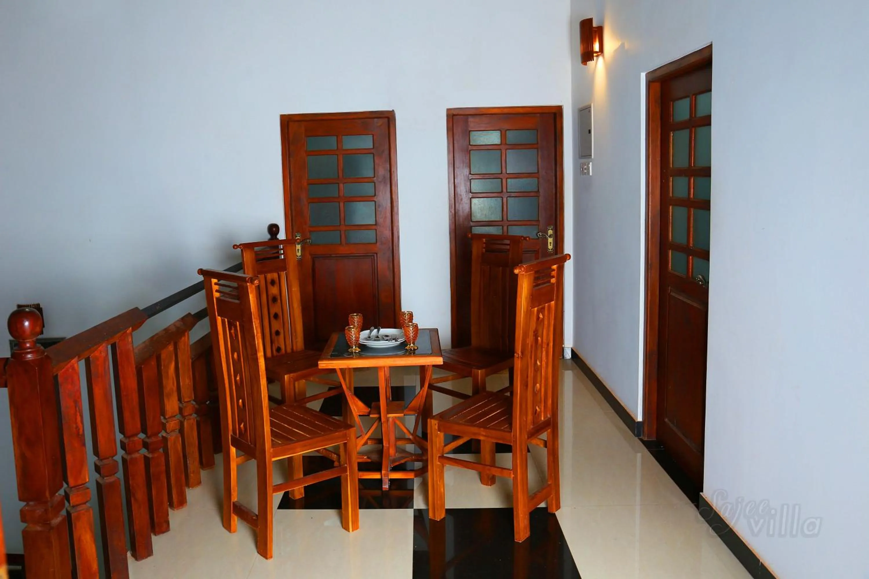 Seating area in Sajee Villa
