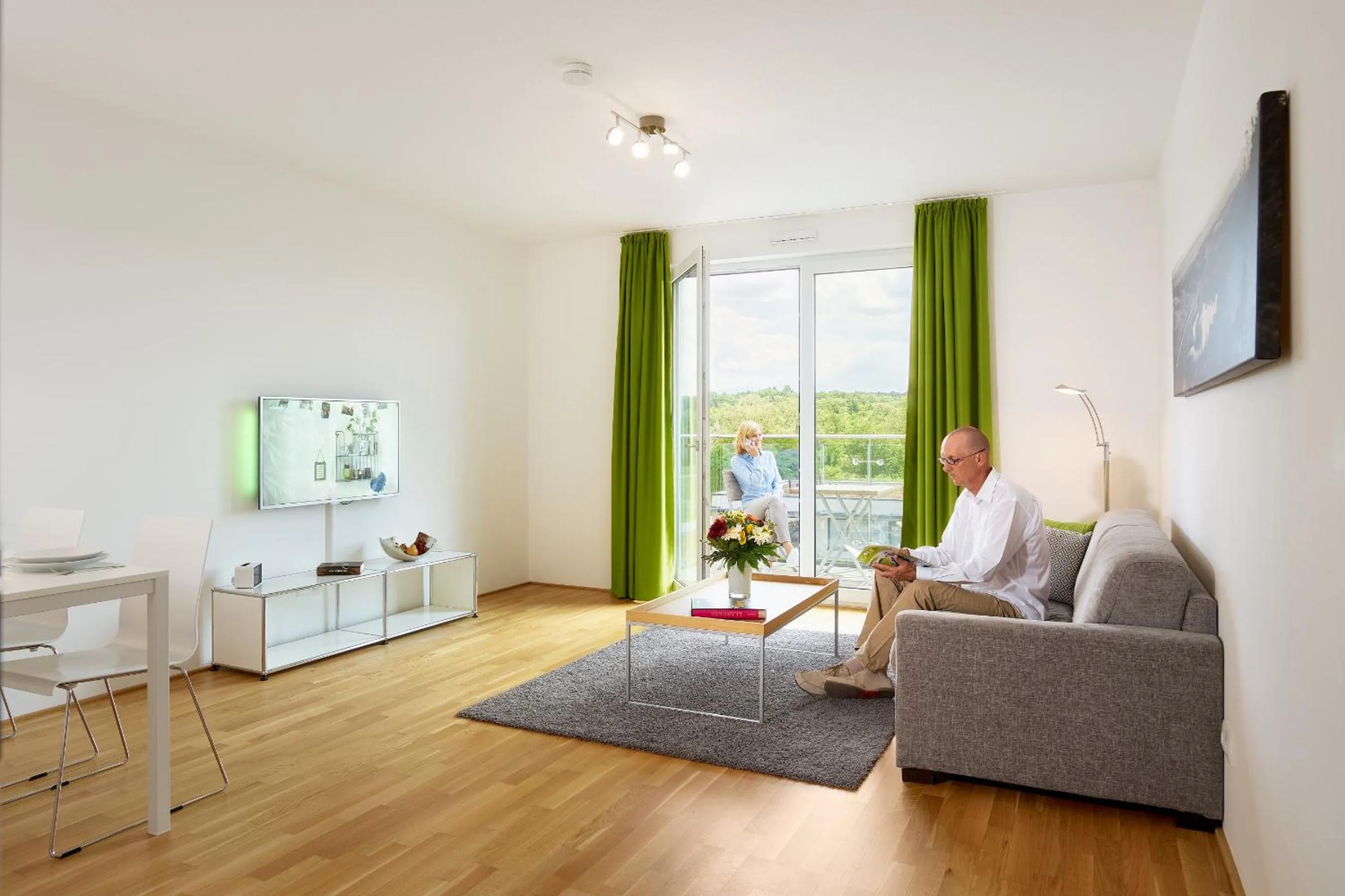 Living room in Aparthotel Parkallee