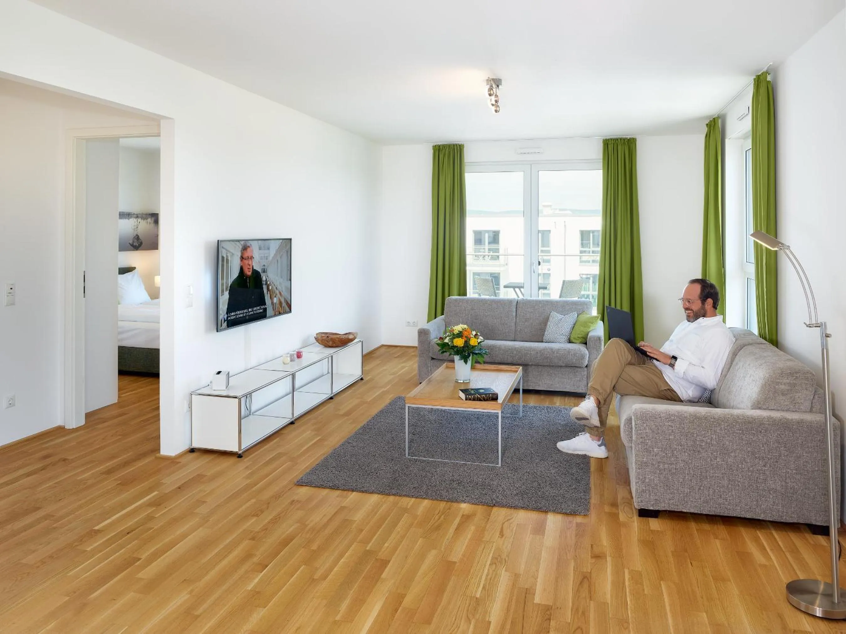 Living room in Aparthotel Parkallee