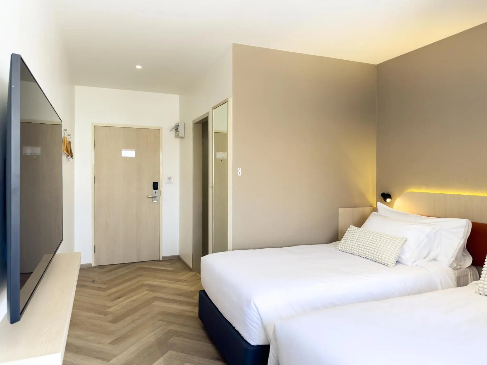 Bed in Fortune D Hotel Maesot