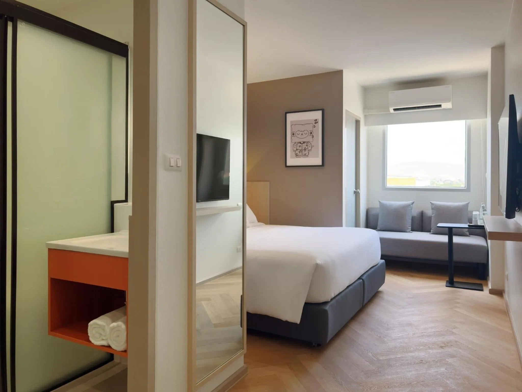 Bed in Fortune D Hotel Maesot