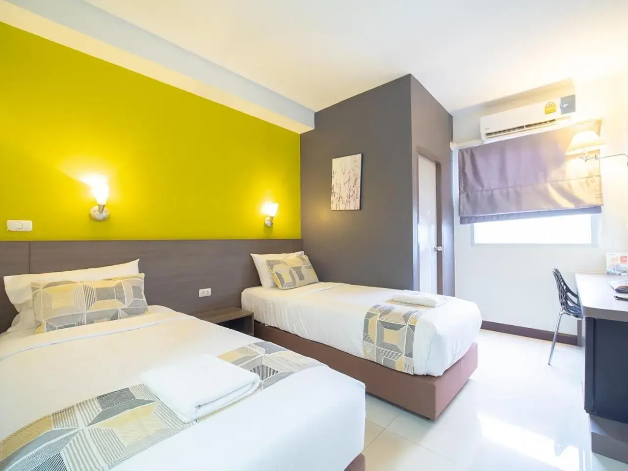 Bed in Fortune D Hotel Maesot Bed in Fortune D Hotel Maesot