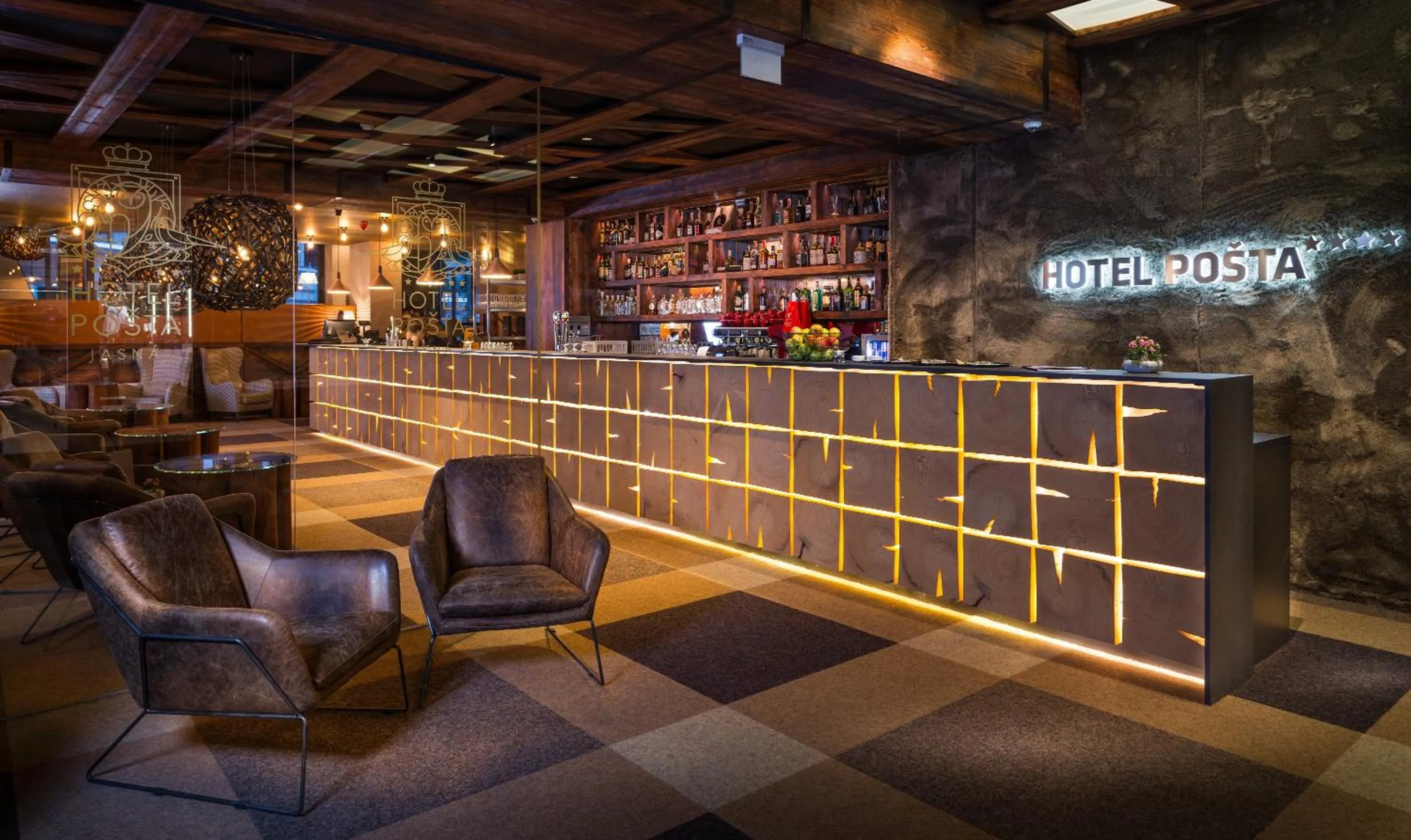 Lobby or reception in Hotel Pošta