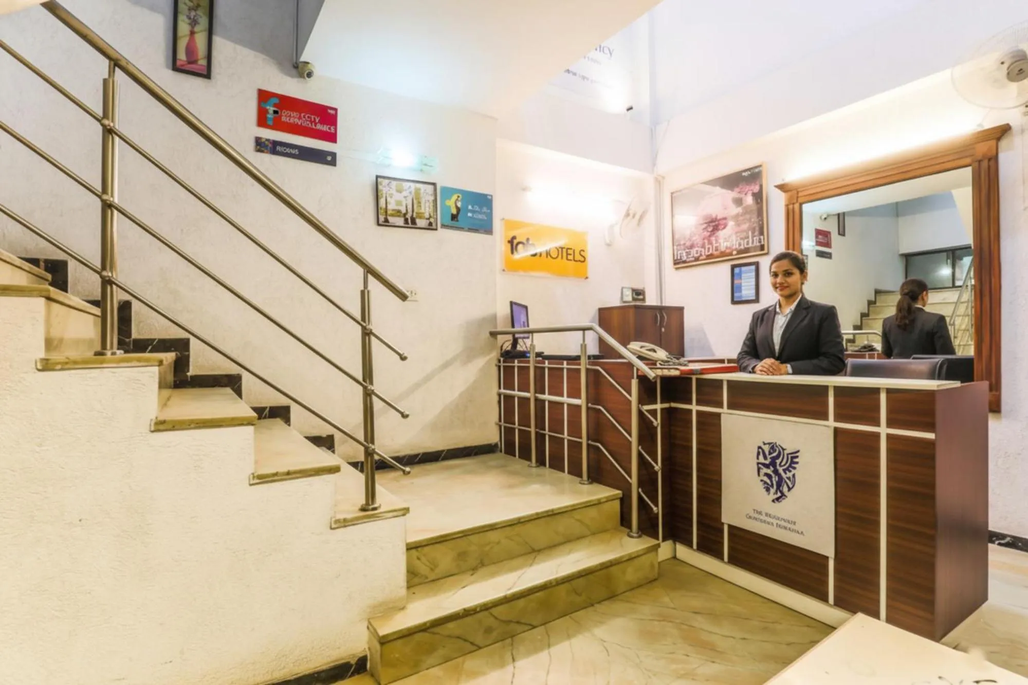 Lobby or reception in FabHotel The Residency DLF Galleria
