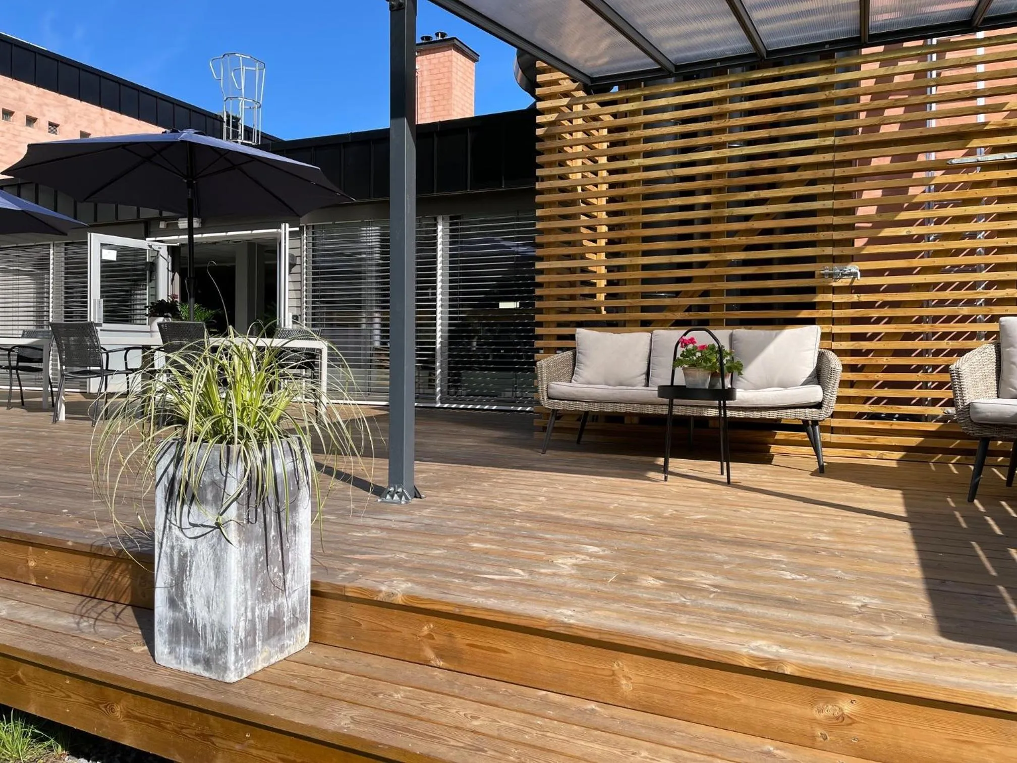 Patio in Emma Gjestehus