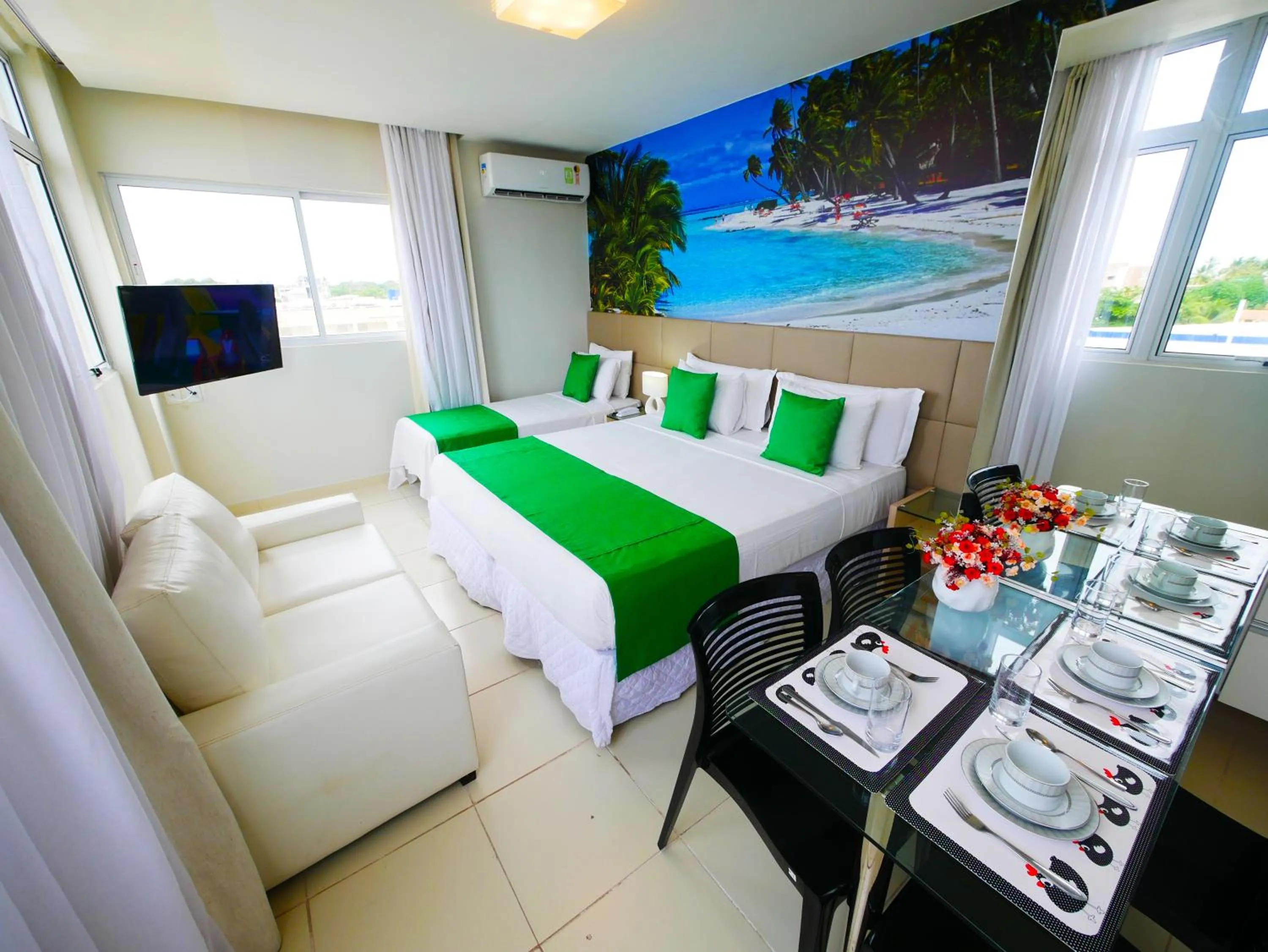 Photo of the whole room, Bed in Pousada Marie Claire Flats