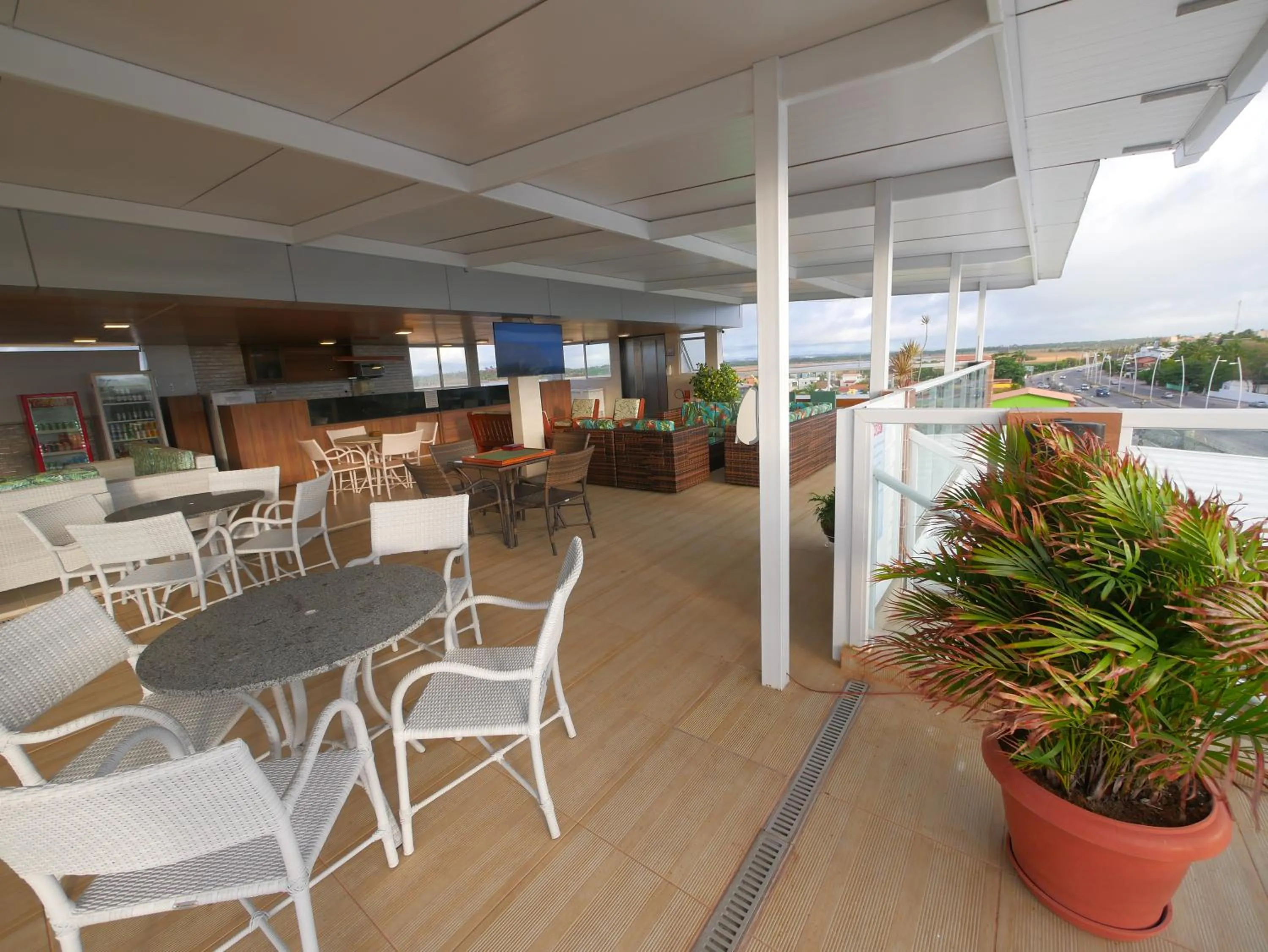 Balcony/Terrace in Pousada Marie Claire Flats