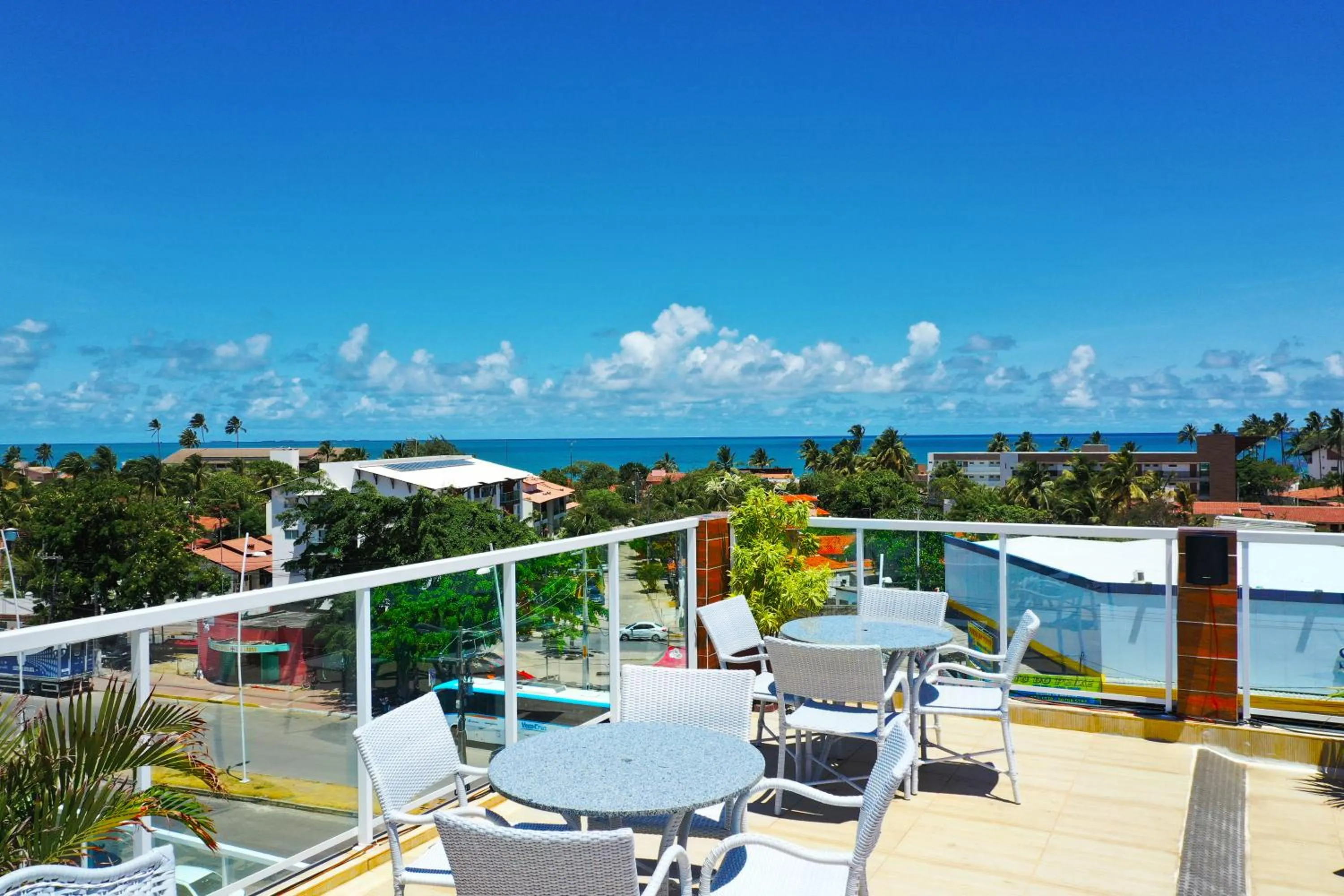 Balcony/Terrace in Pousada Marie Claire Flats