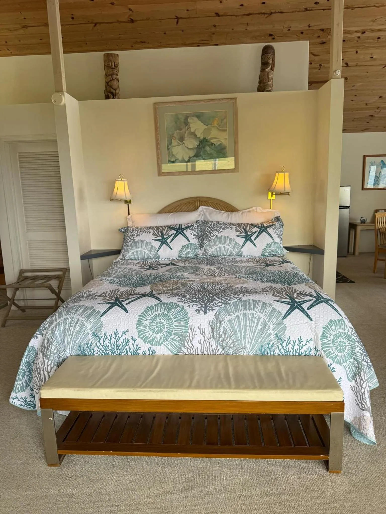 Bed in Belle Vue Waimea B&B Corporation - Big Island of Hawaii