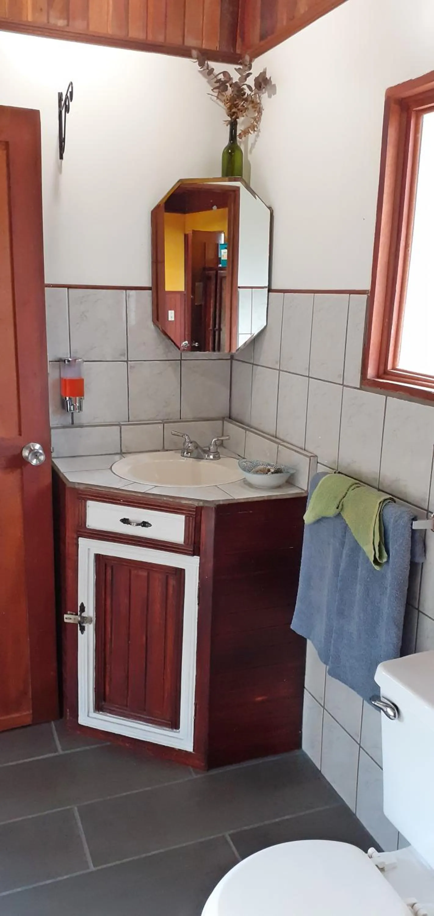Bathroom in Montaña Linda Guest House Orosi