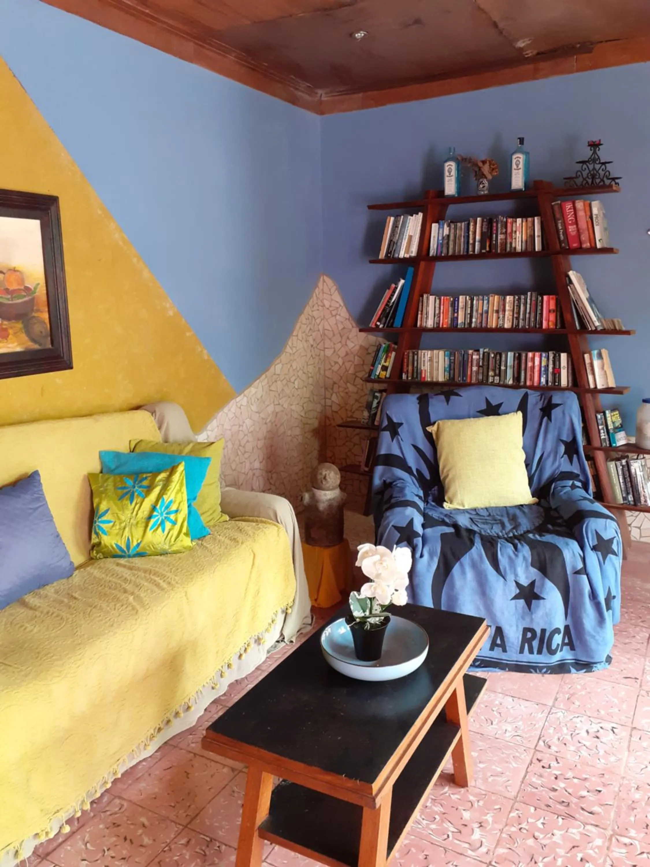 Communal lounge/ TV room in Montaña Linda Guest House Orosi