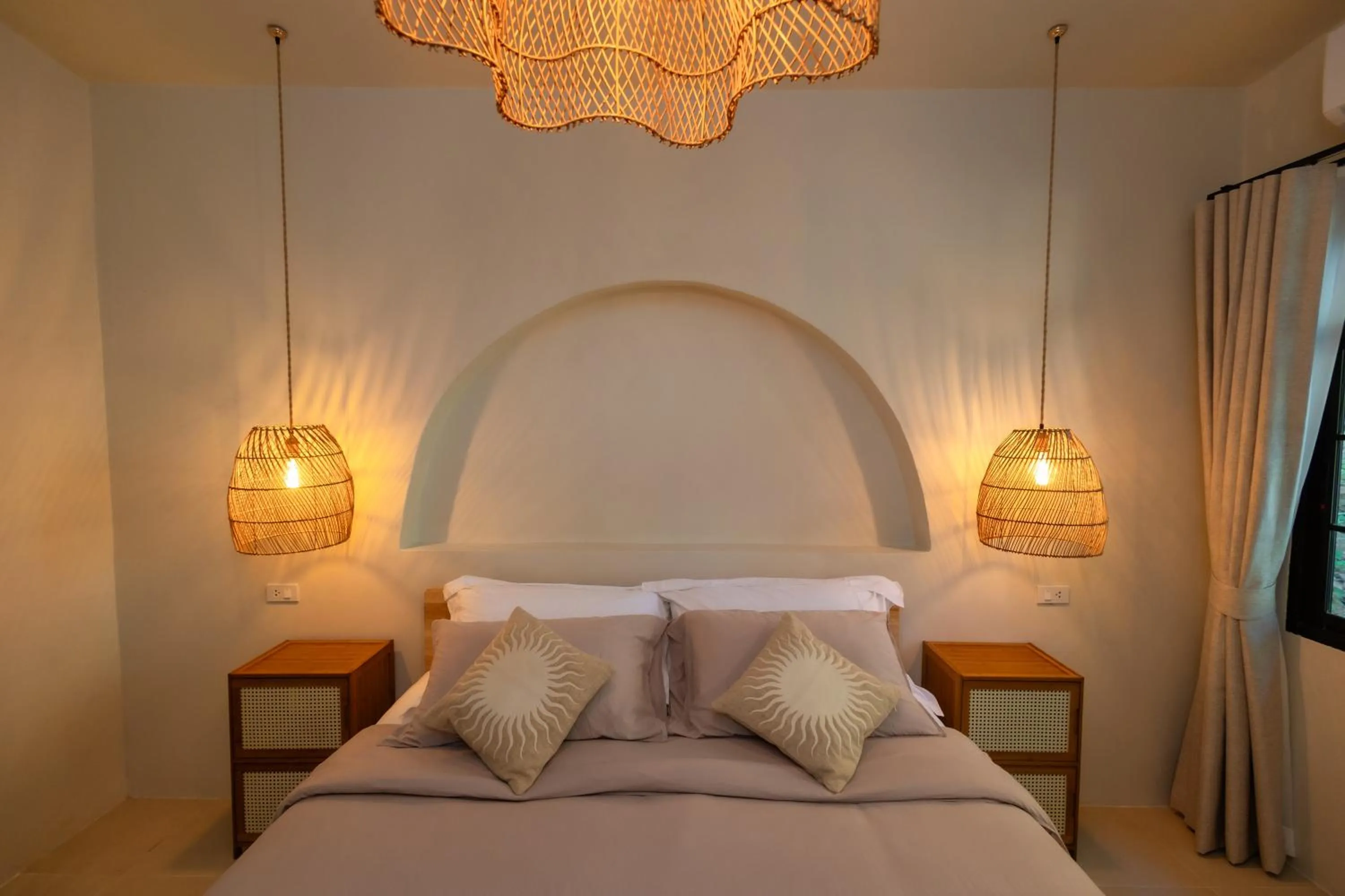 Bed in Indie Beach Bungalows