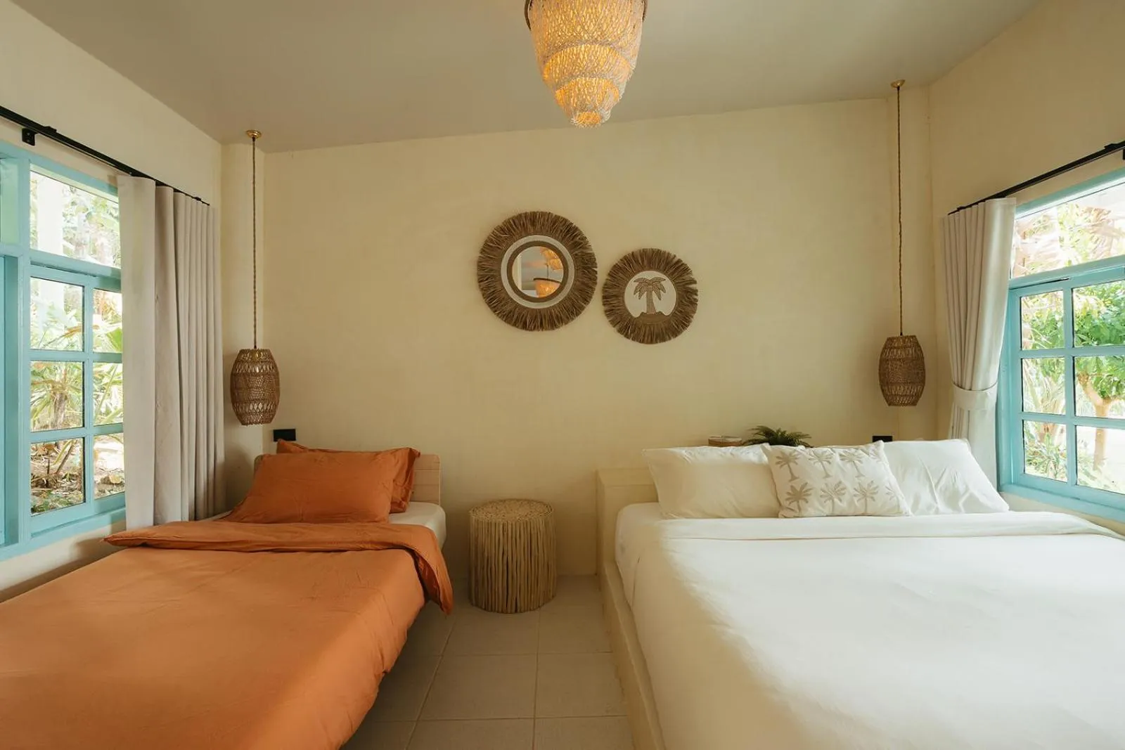 Bed in Indie Beach Bungalows