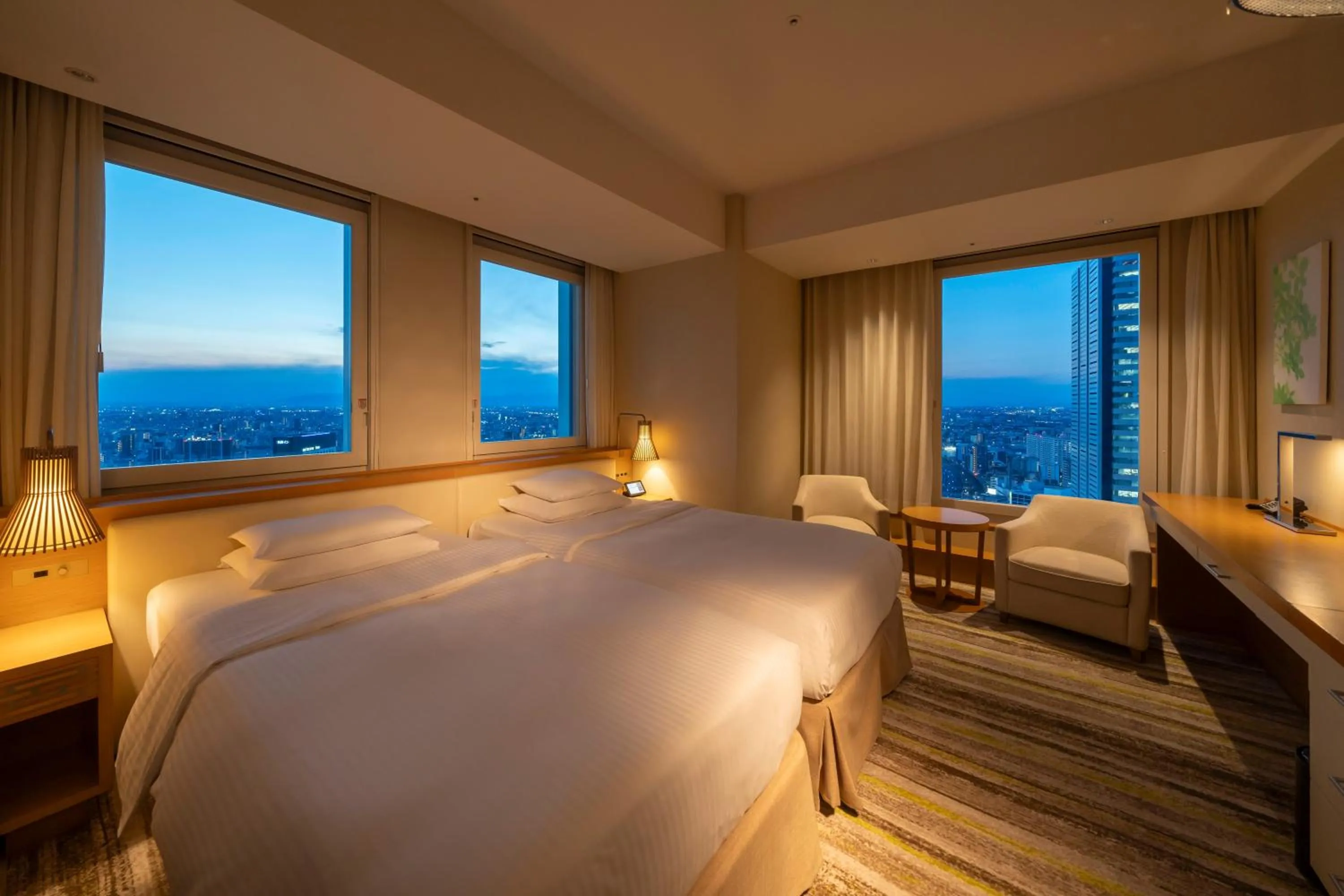 Photo of the whole room, Bed in Nagoya JR Gate Tower Hotel