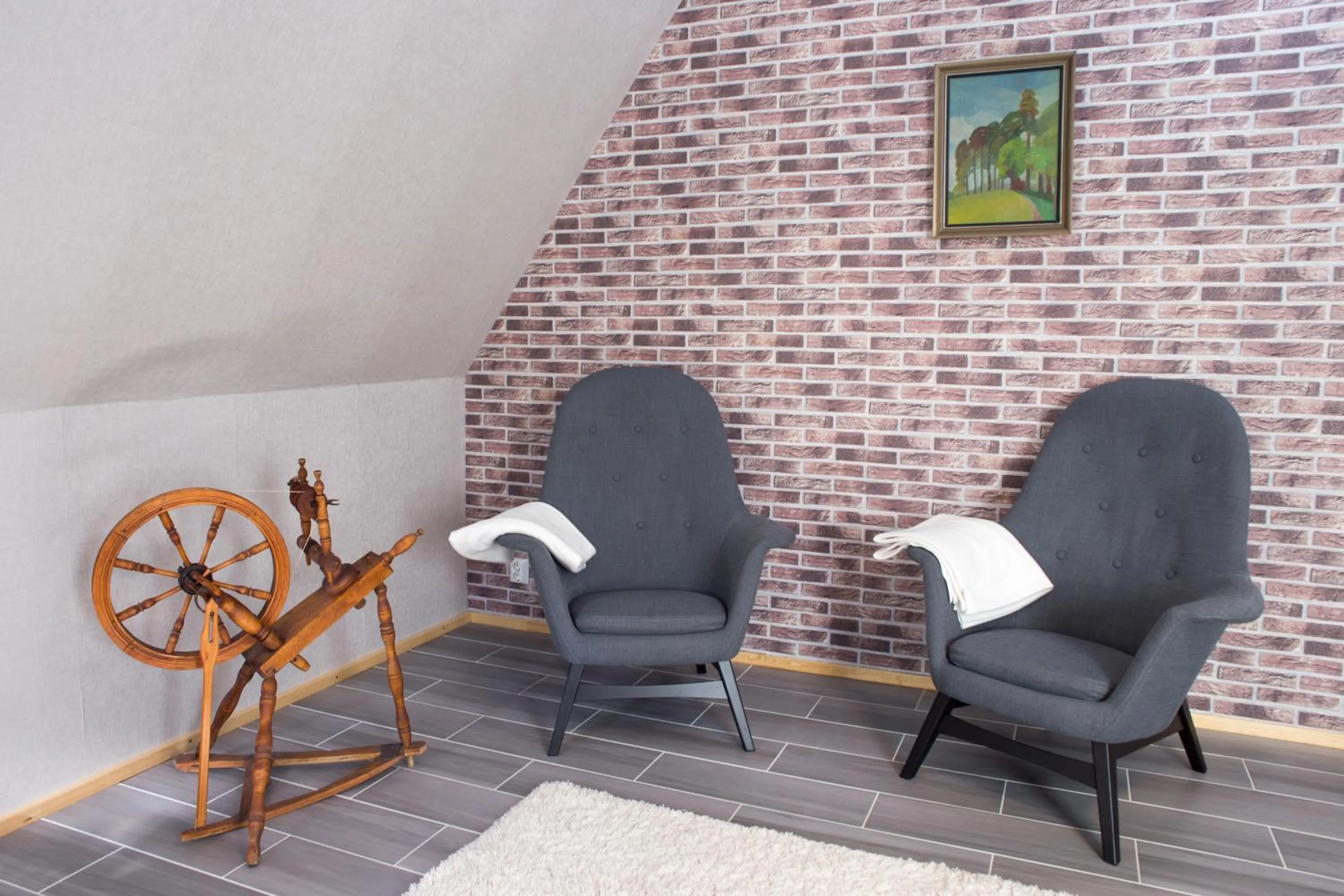 Communal lounge/ TV room in Joensuun Tilan Päärakennus