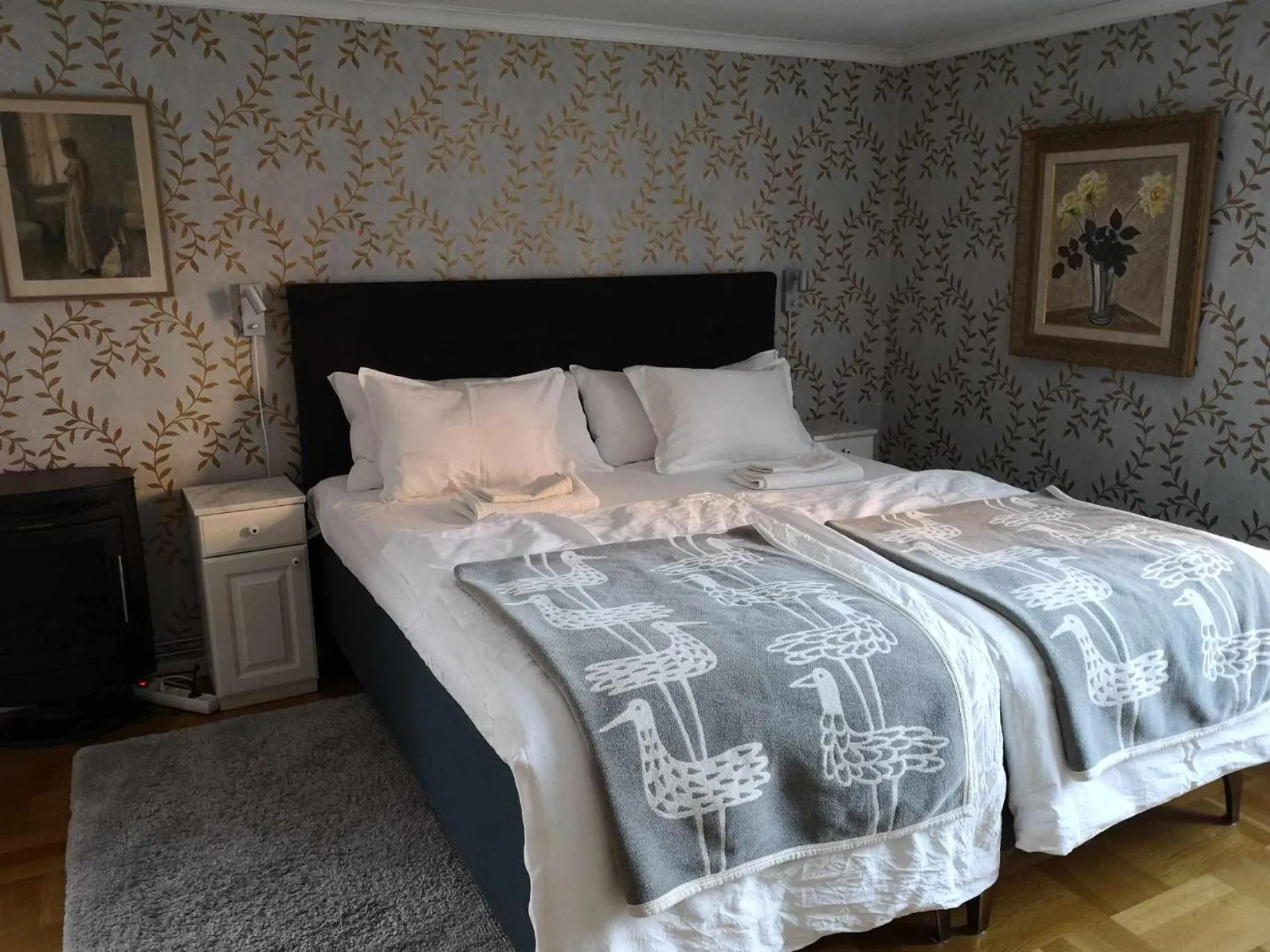 Bed in Kopparstugans Bed & Breakfast