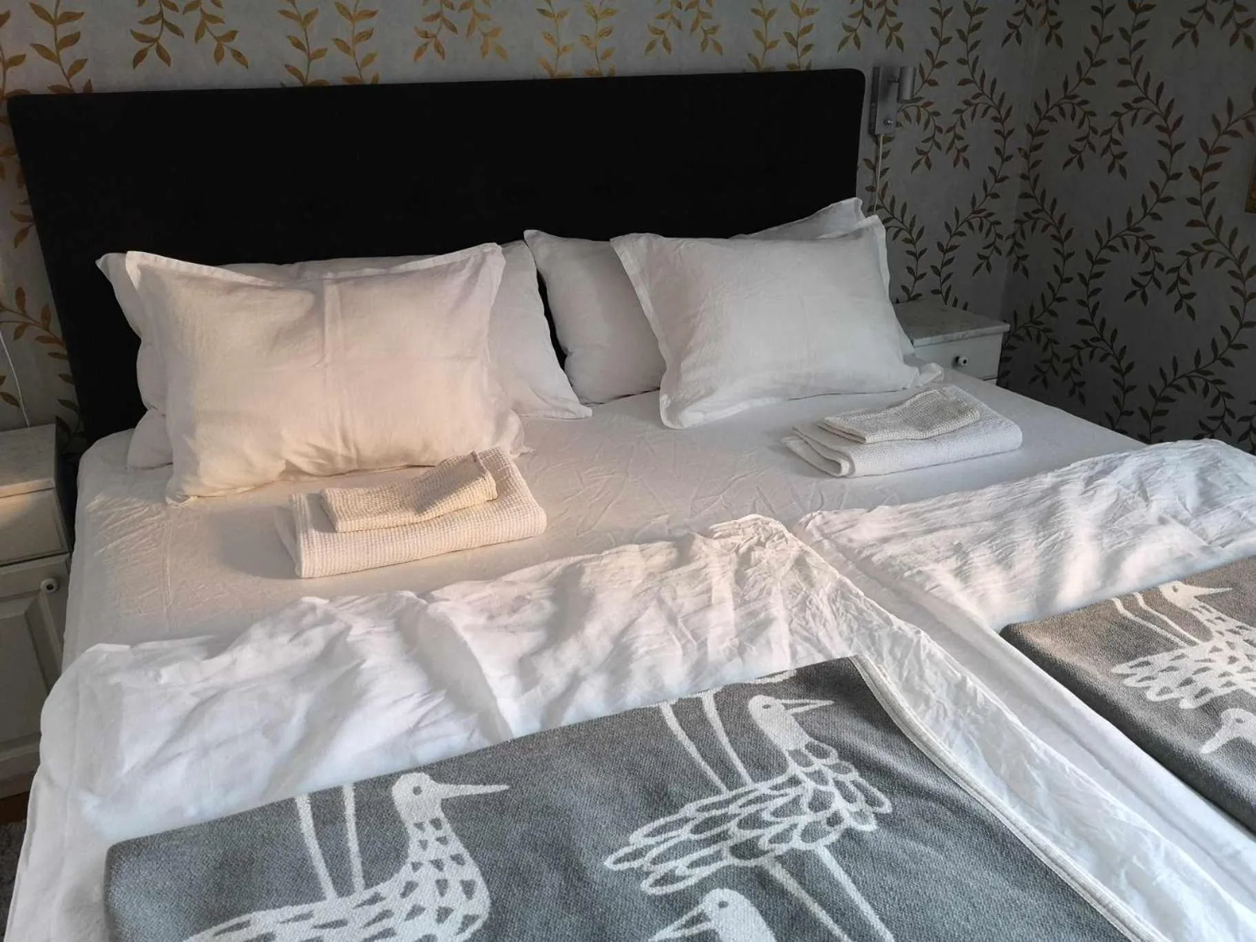 Bed in Kopparstugans Bed & Breakfast