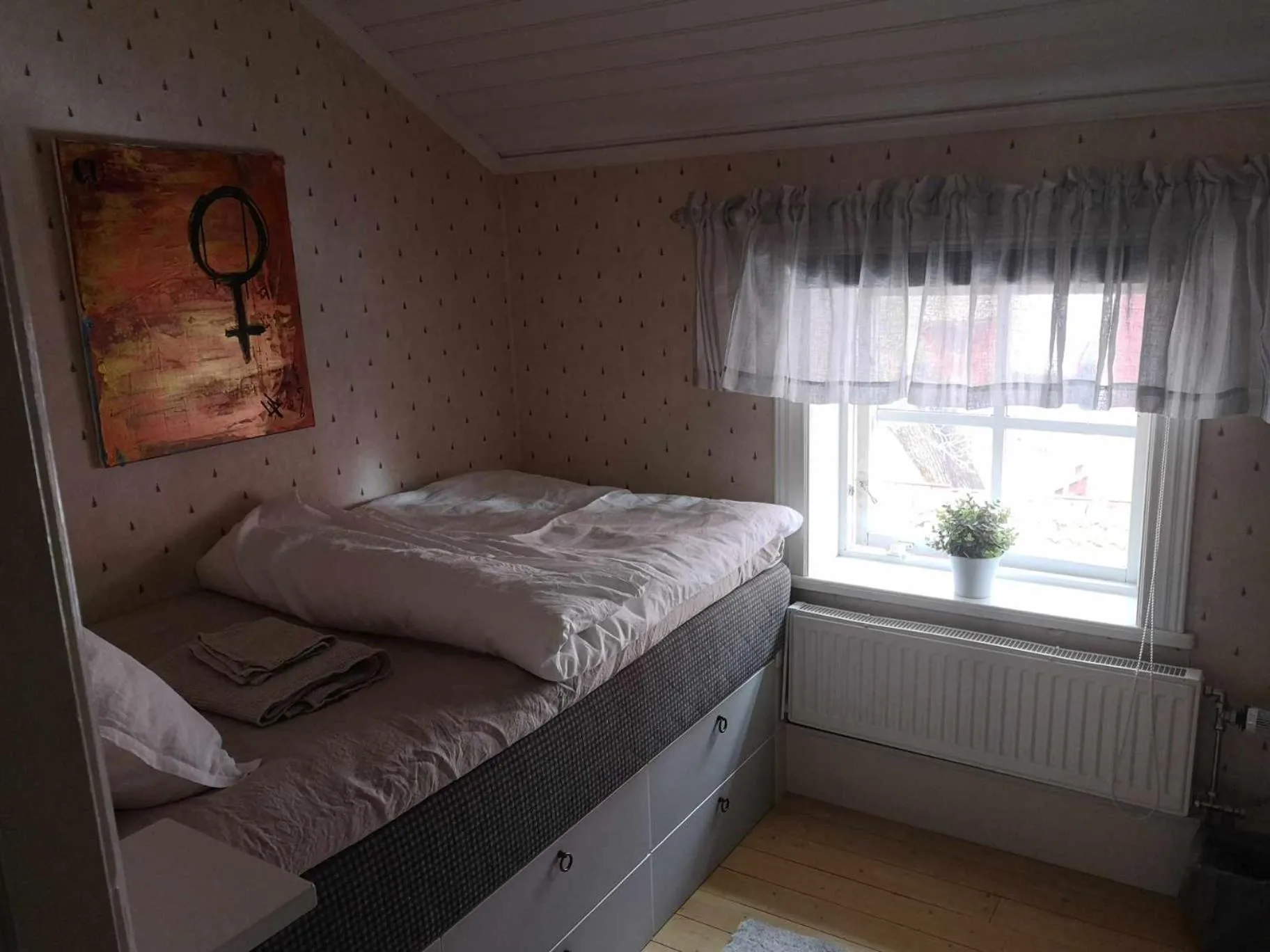 Bed in Kopparstugans Bed & Breakfast