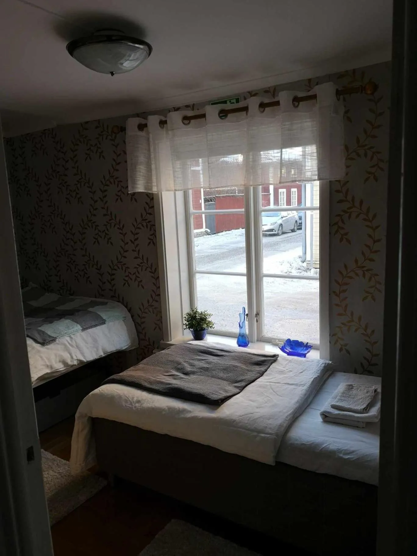 Bed in Kopparstugans Bed & Breakfast